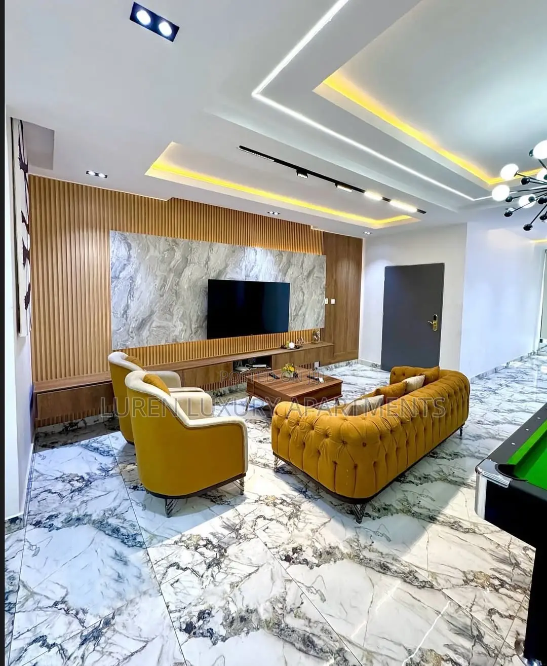 3 Bedroom Apartment With Snooker and Gym in Katampe
