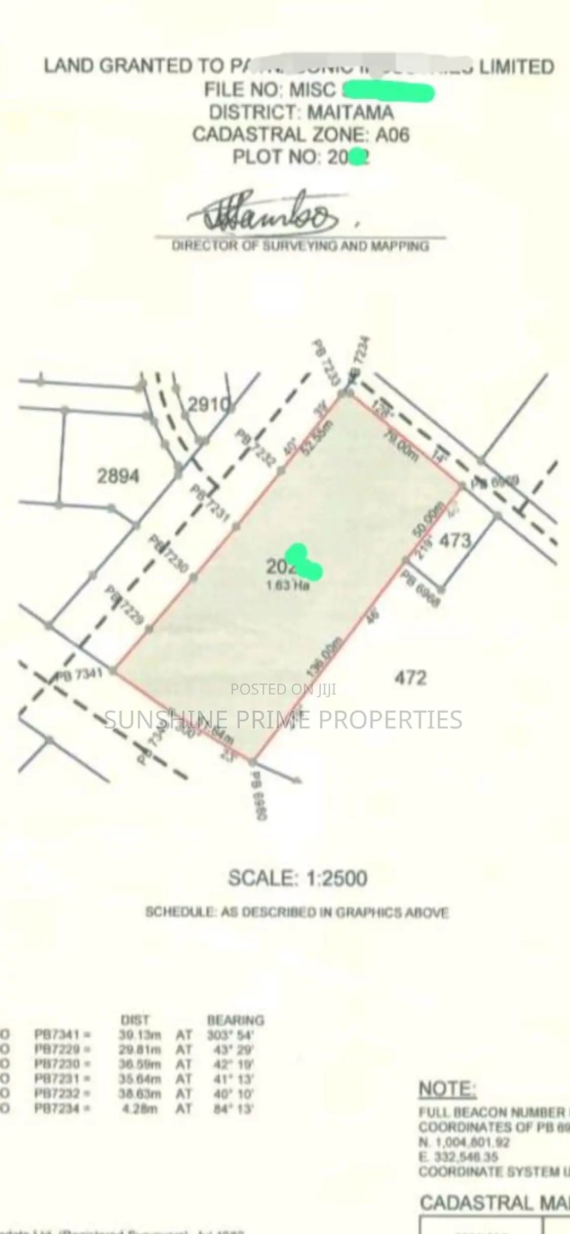 1.63 Hectares of Land for Sale at Maitama in Maitama