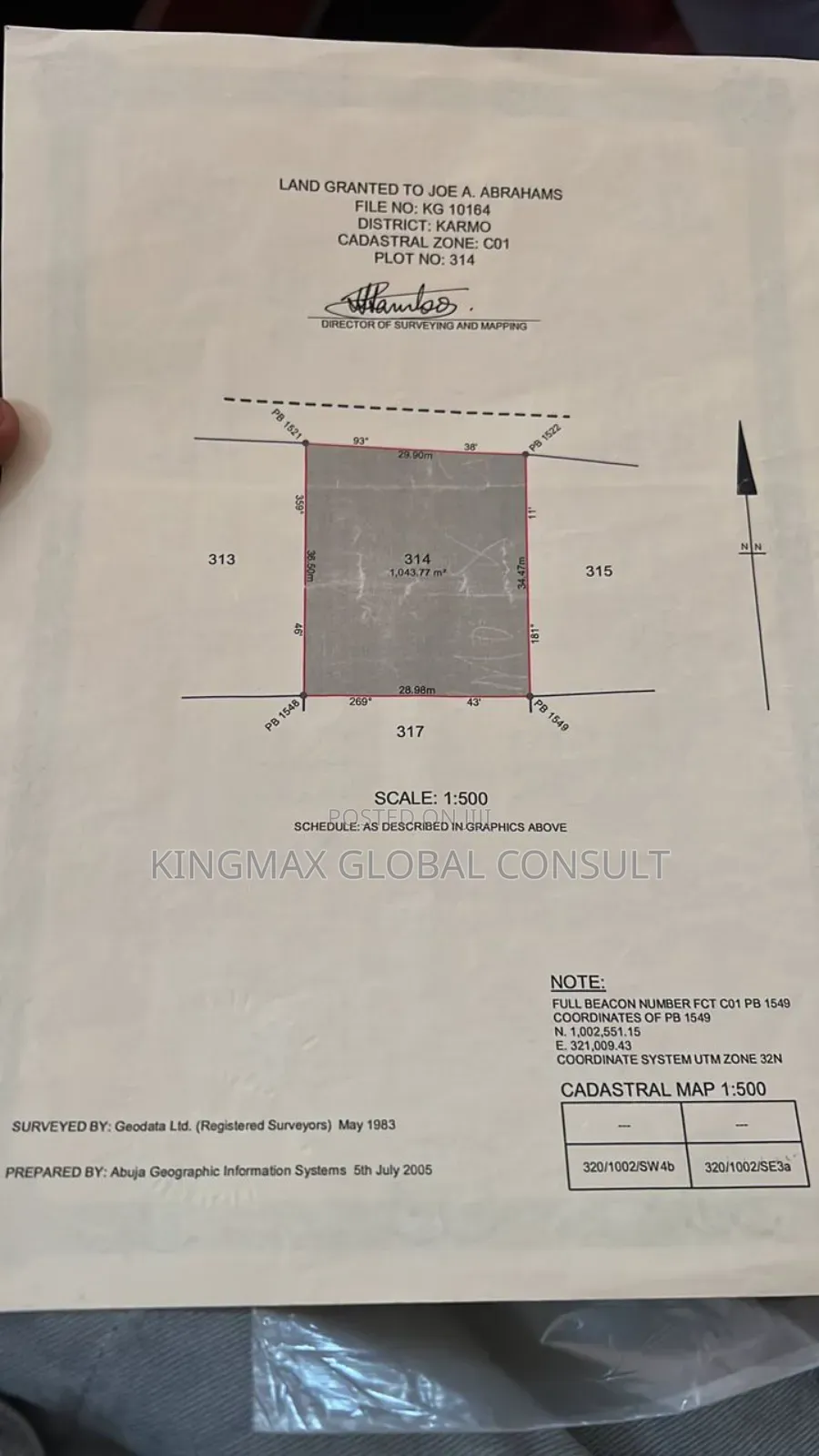 Land for Sale Residential With Cofo in Idu Industrial