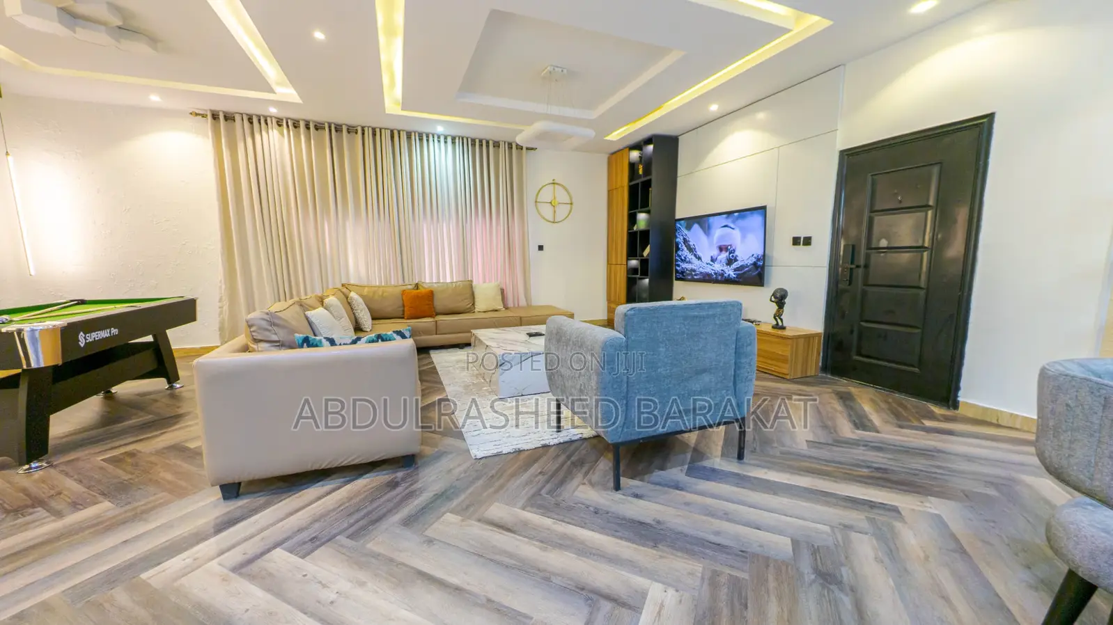 Luxury Three Bedroom Apartment With Snooker Pool in Ikoyi