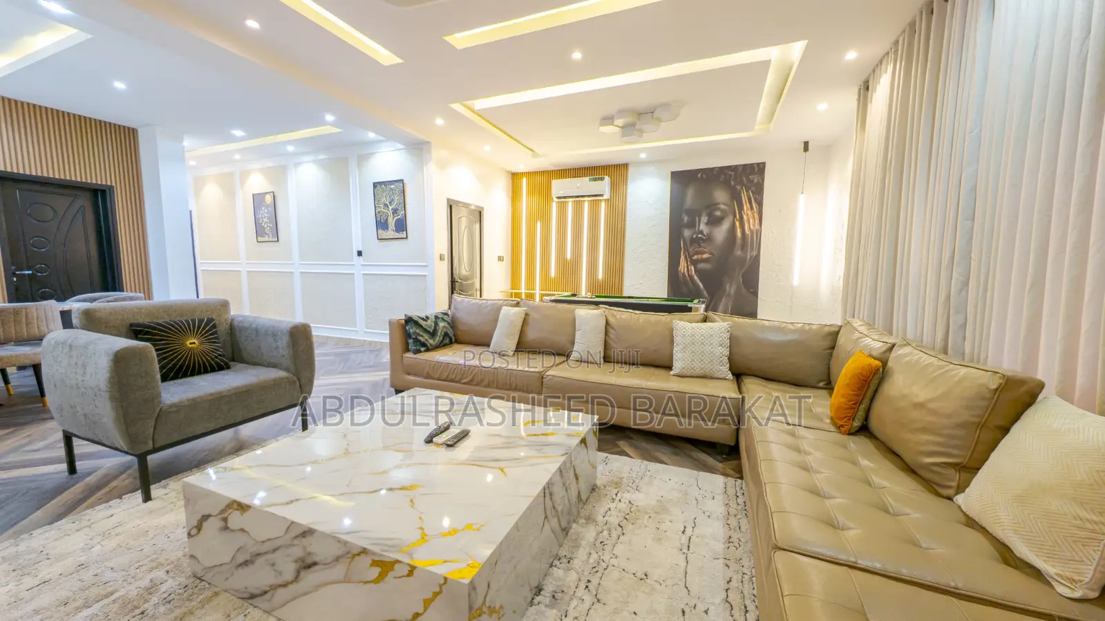 Luxury Three Bedroom Apartment With Snooker Pool in Ikoyi