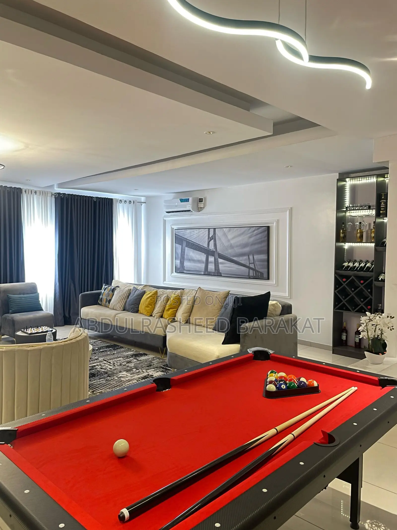 Luxury Three Bedroom Penthouse With Snooker Balcony Ps5 in Lekki Phase 1