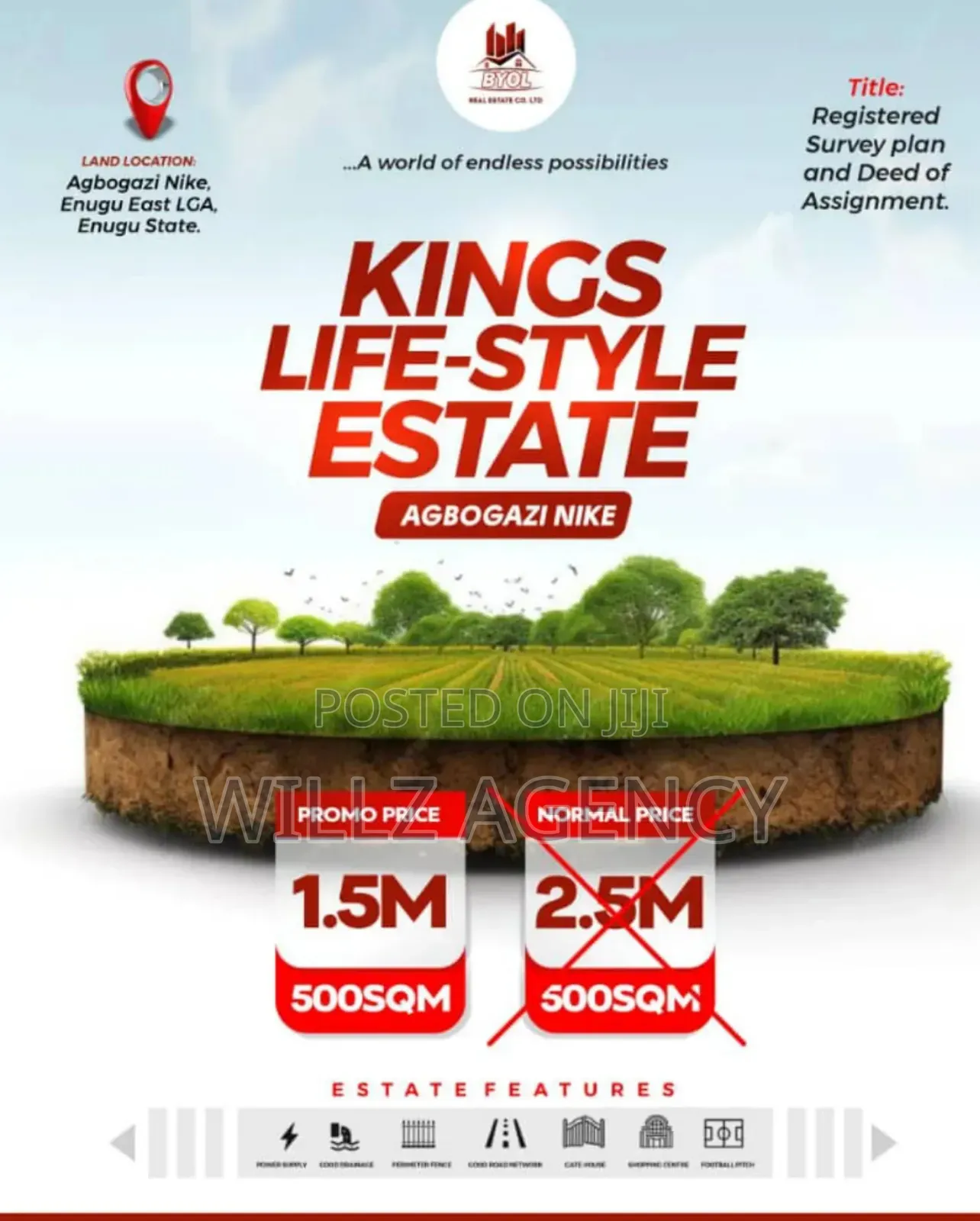 Plots of Land for Sale Kings Lifestyle Estate in Enugu