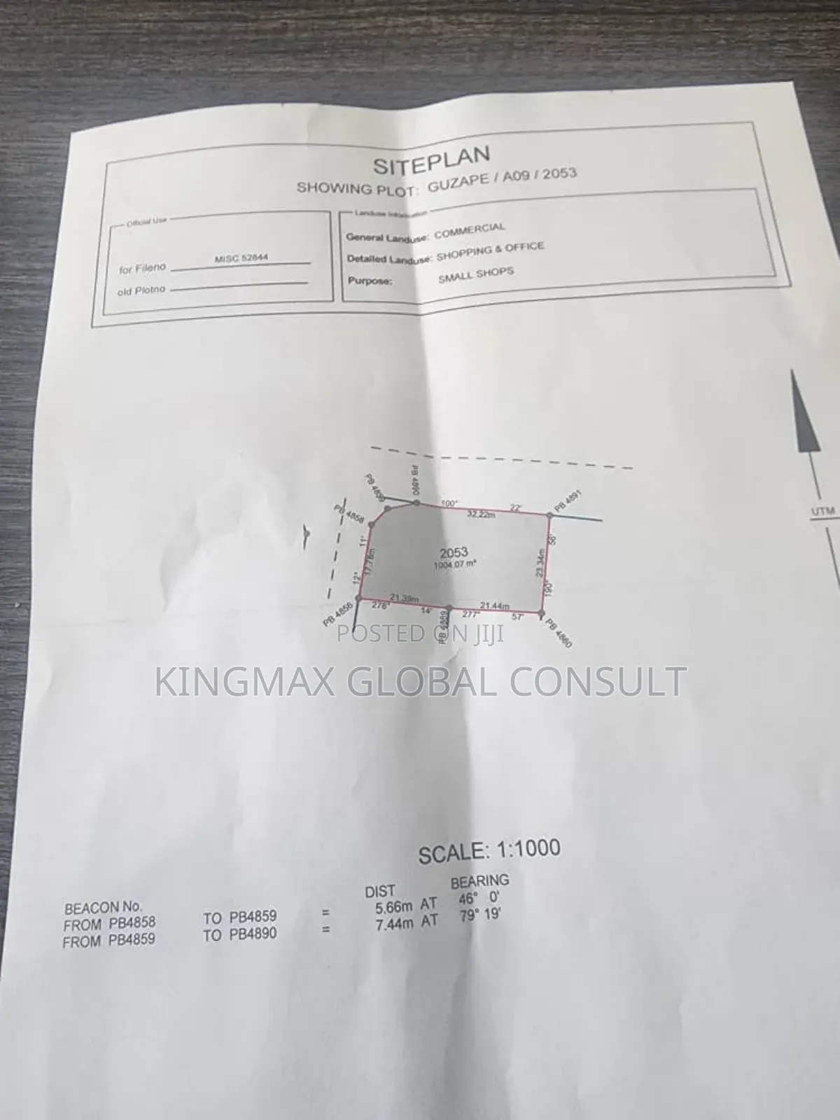 For Sale Commercial Plot at Guzape in Guzape District