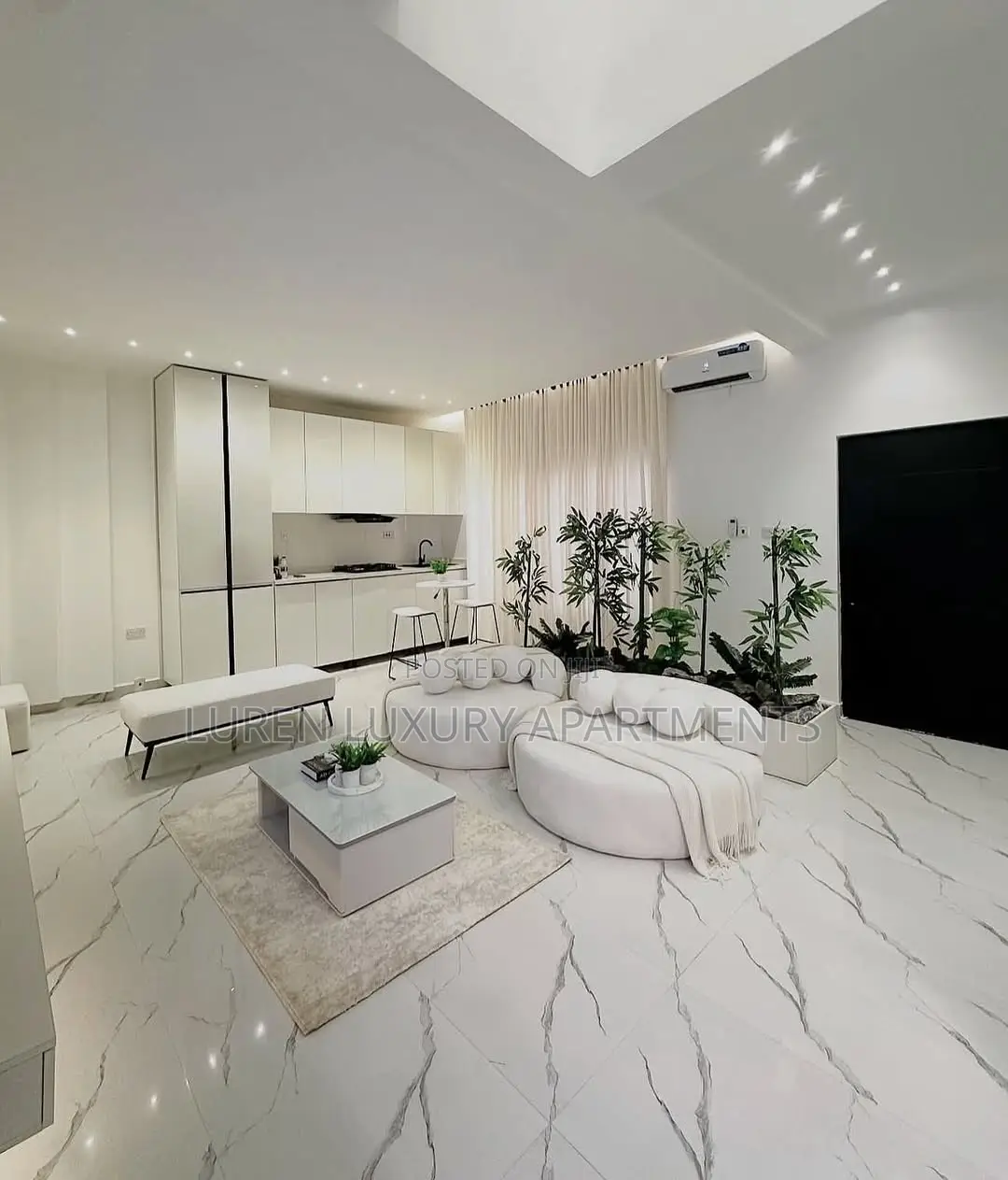 3 Bedroom White Themed Luxury Apartment at Lifecamp Abuja in Life Camp