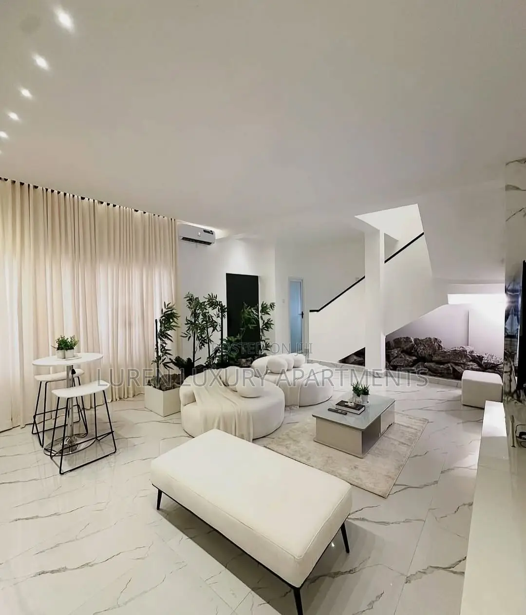 3 Bedroom White Themed Luxury Apartment at Lifecamp Abuja in Life Camp