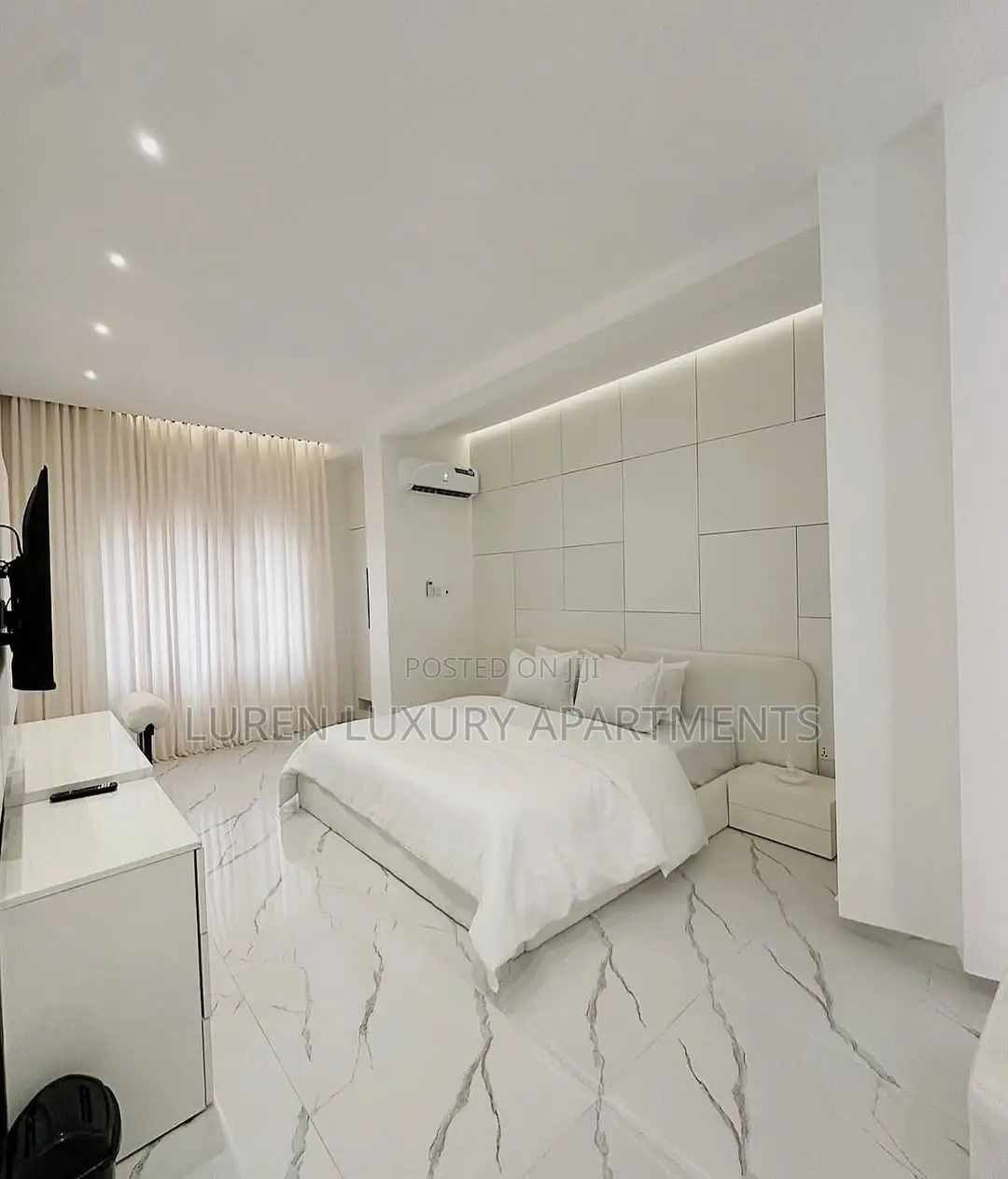 3 Bedroom White Themed Luxury Apartment at Lifecamp Abuja in Life Camp