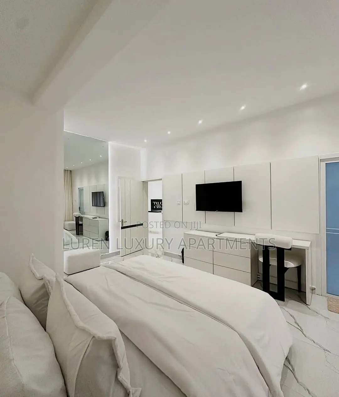 3 Bedroom White Themed Luxury Apartment at Lifecamp Abuja in Life Camp