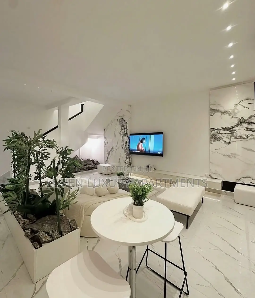 3 Bedroom White Themed Luxury Apartment at Lifecamp Abuja in Life Camp