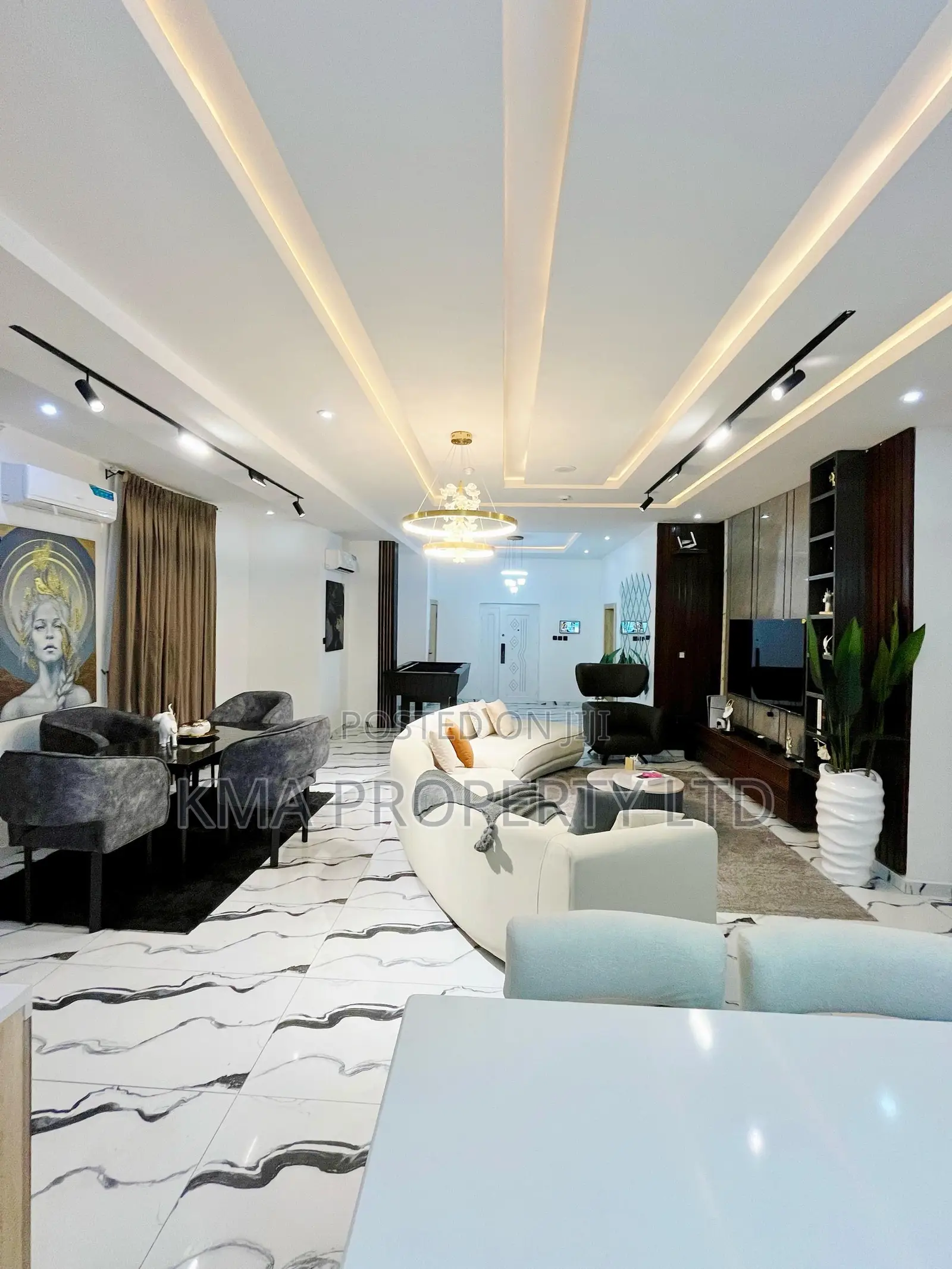 Aesthetically Furnished 3 Bedrooms Apartment With Snooker and Ps5 in Lekki Phase 1