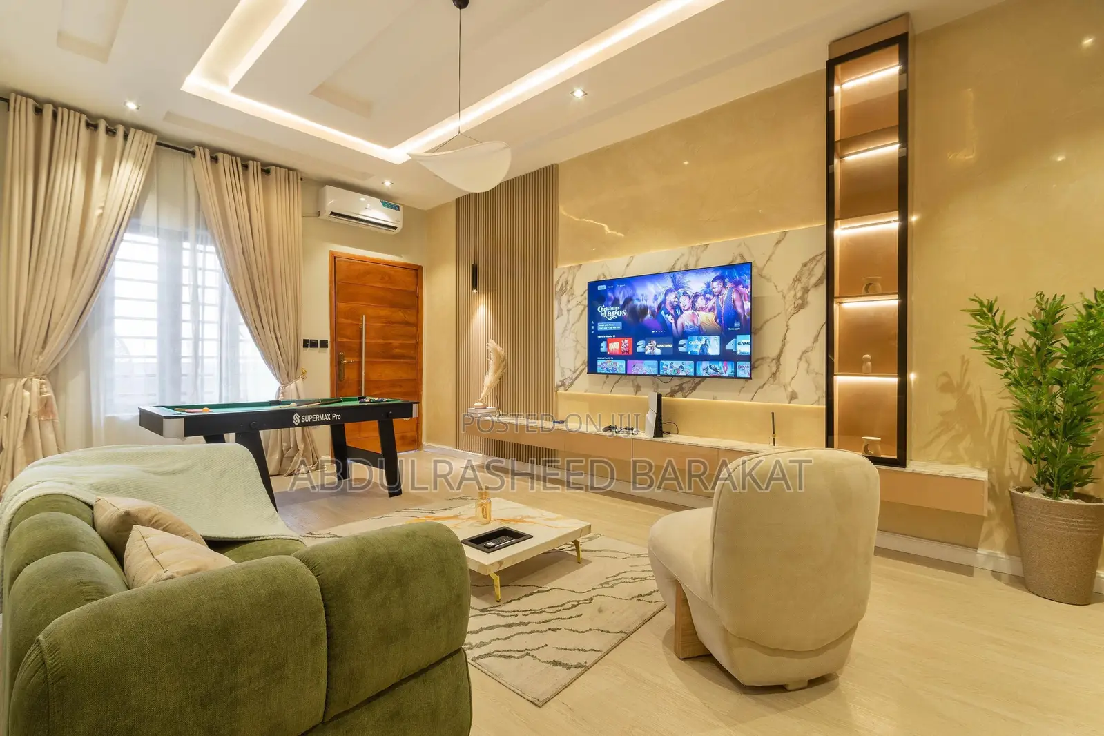 Brand New Luxury Two Bedroom With Snooker Table Tennis Ps5 Balconies in Ikate