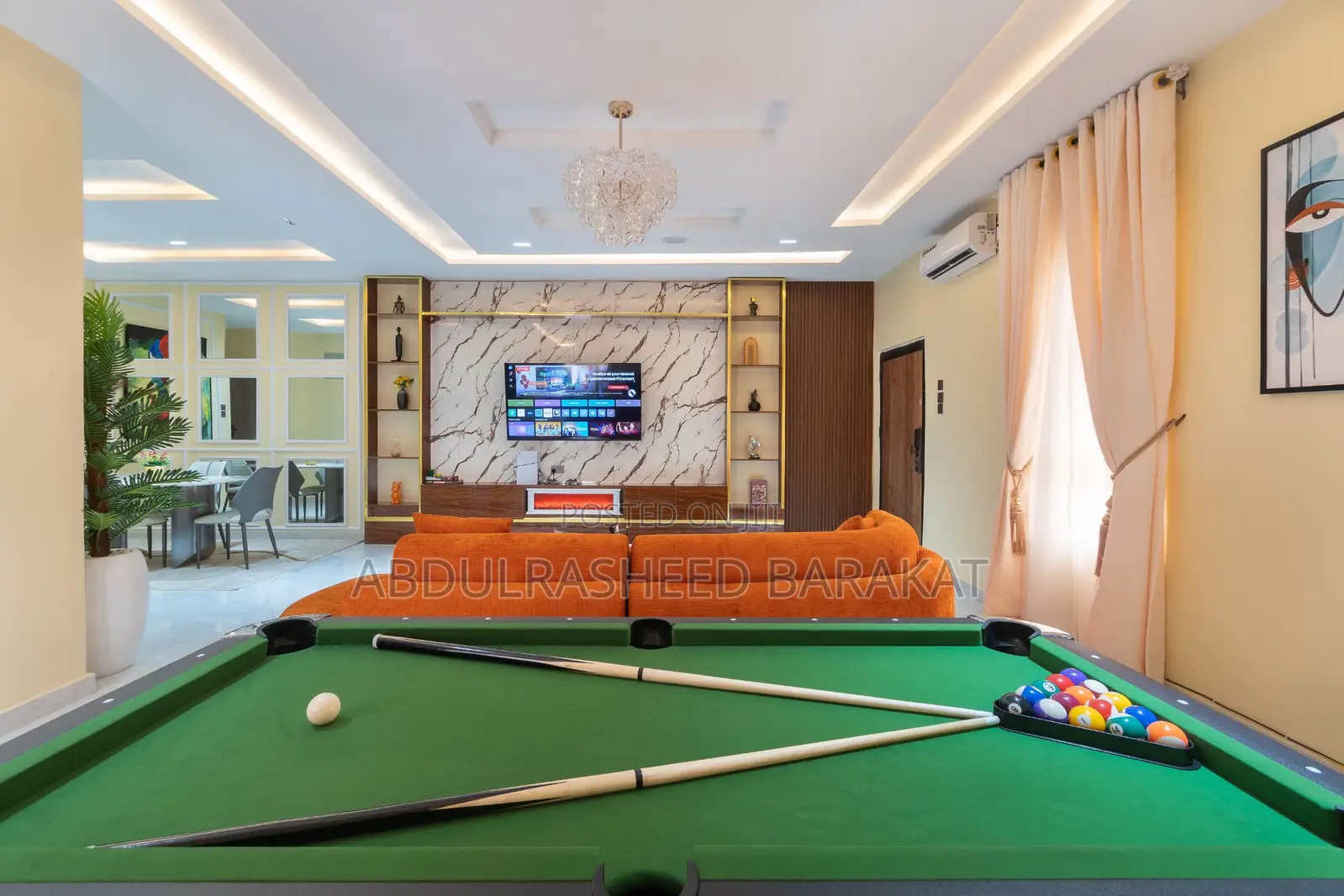 2 Bedroom With Balcony Snooker Board, Ps5, Swimming Pool, Gym in Ikate