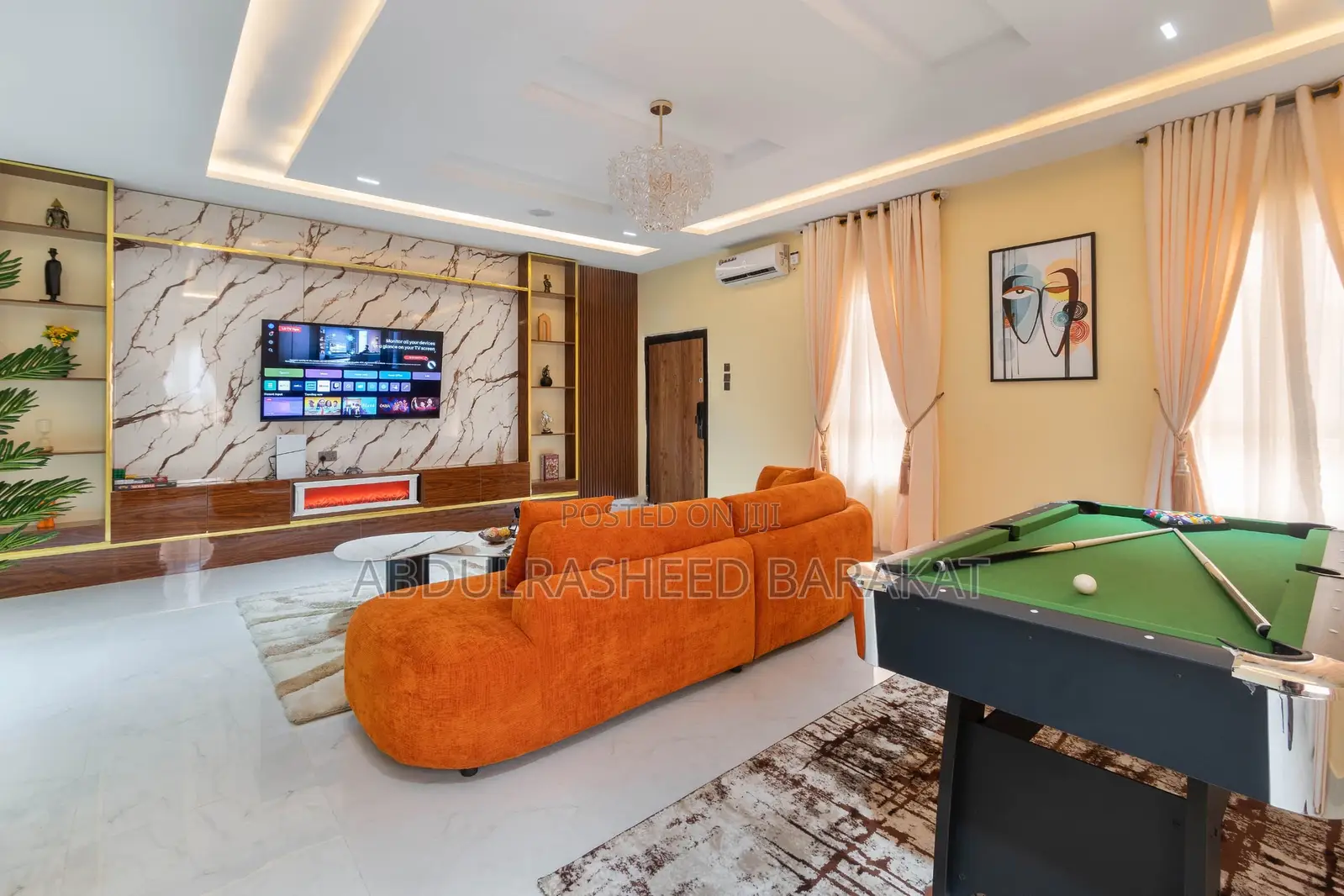 2 Bedroom With Balcony Snooker Board, Ps5, Swimming Pool, Gym in Ikate