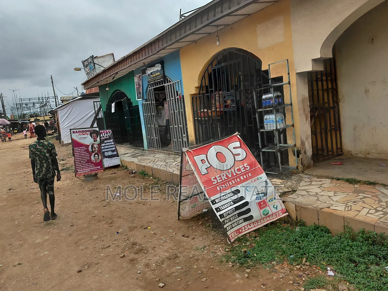 Full Plots Ayobo With 4 Lockup Shops in Fron in Ayobo