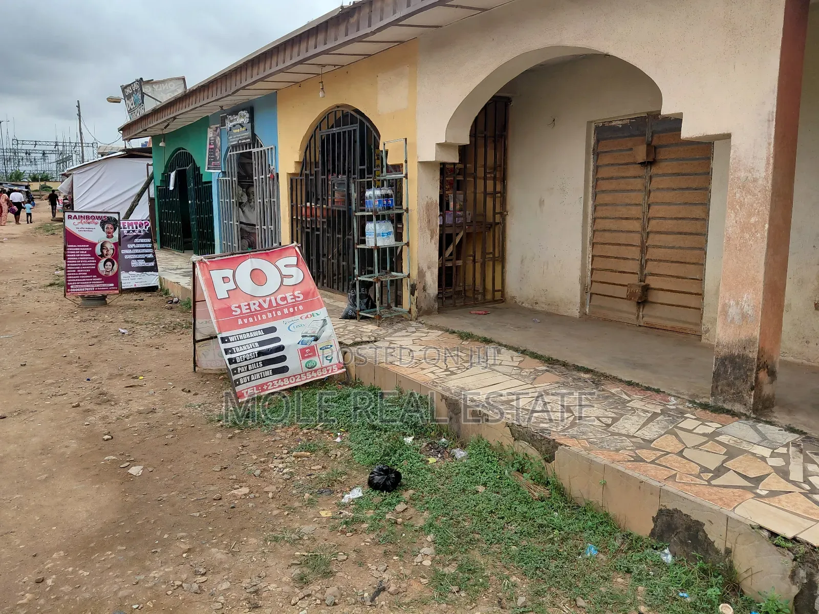 Full Plots Ayobo With 4 Lockup Shops in Fron in Ayobo