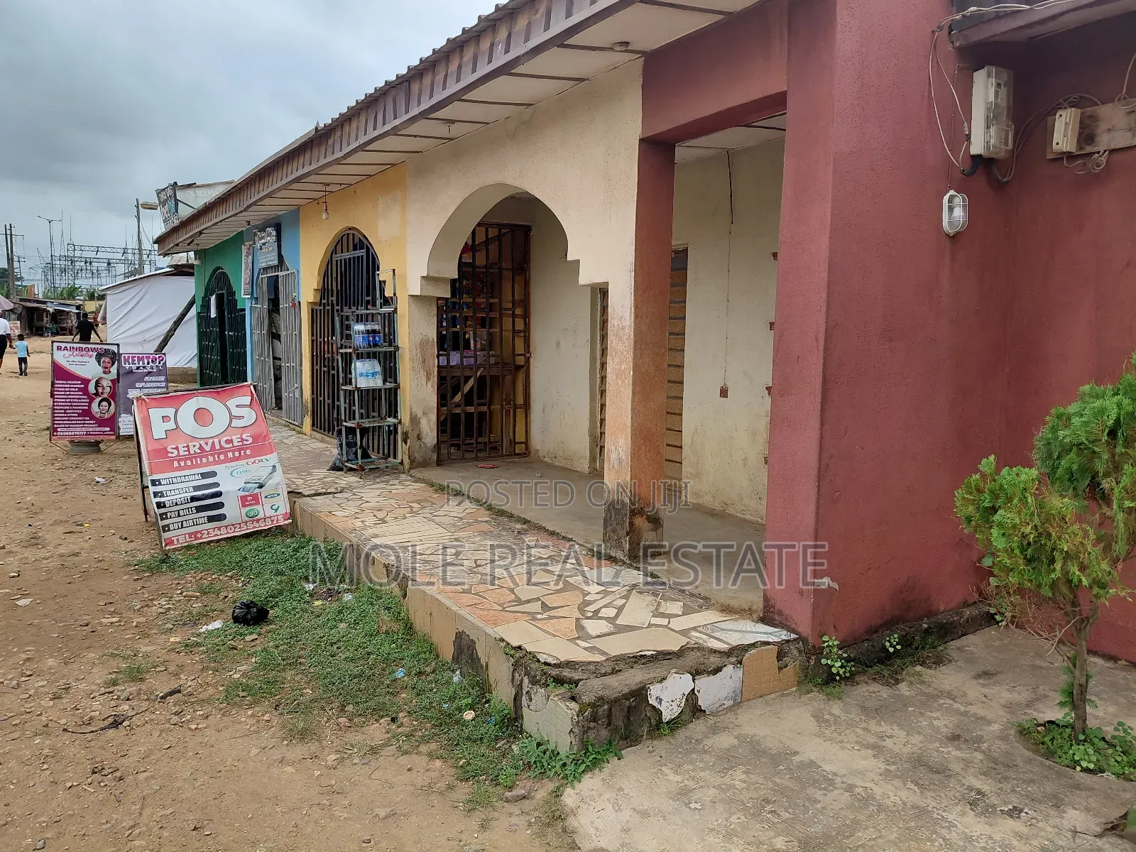Full Plots Ayobo With 4 Lockup Shops in Fron in Ayobo