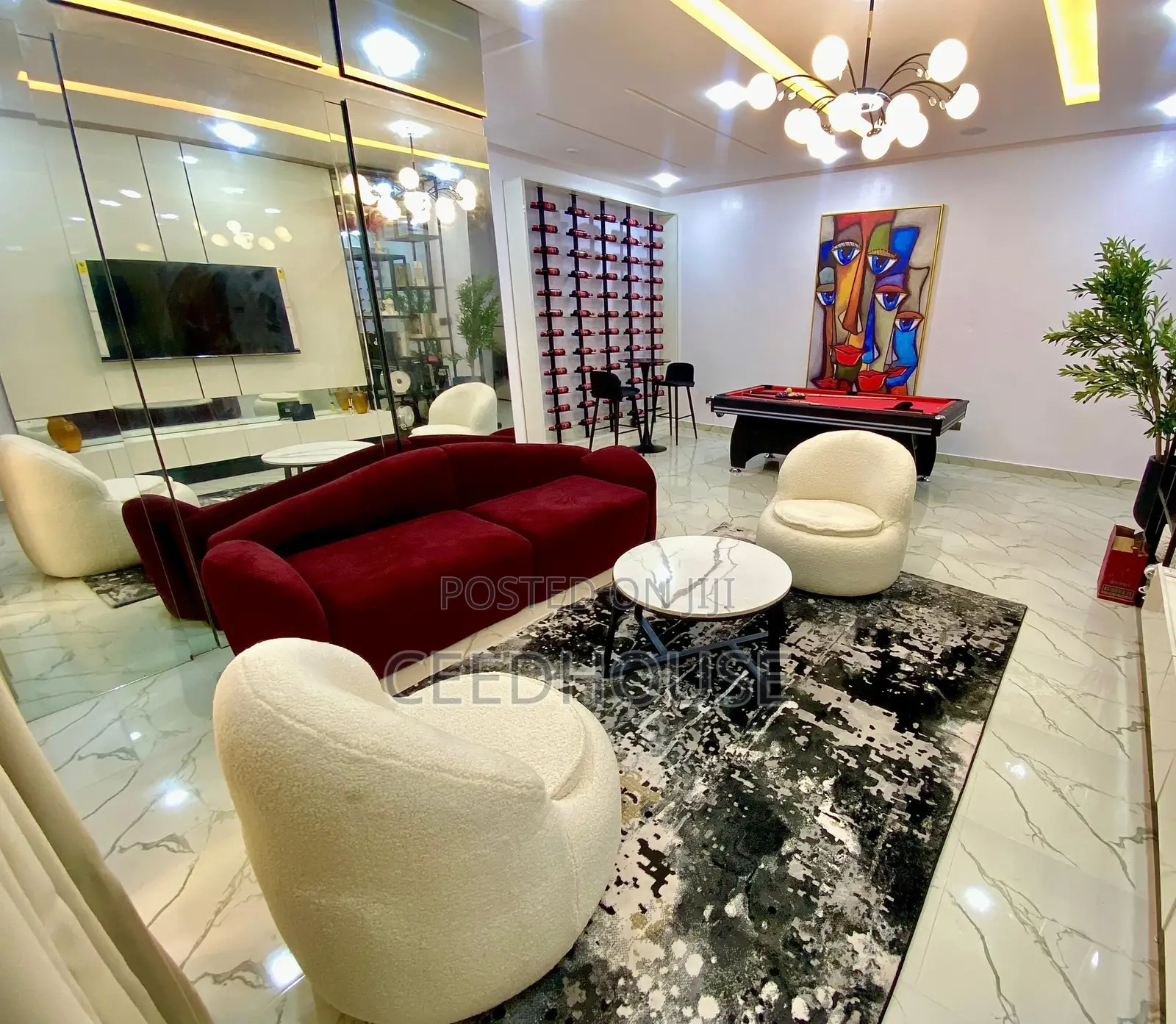 Luxurious 1/2 Bedrooms Apartment With Snooker and Swimming Pool in Ajah
