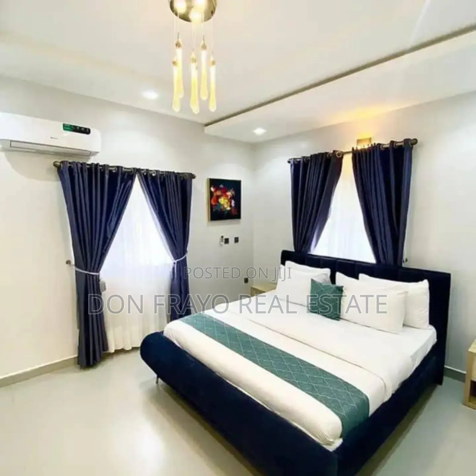 Luxury 3 Bedrooms Service Apartment At Aco Estate Life Camp Abuja in Utako