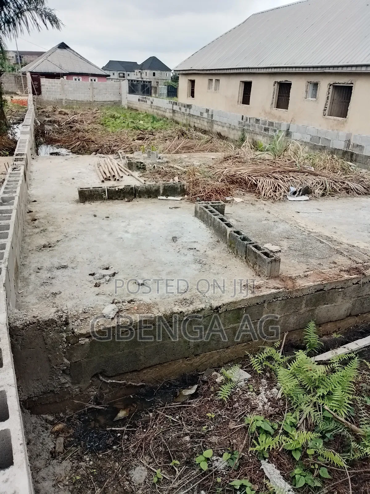 Half Plot With Foundation for Sale in Iseri Olofin