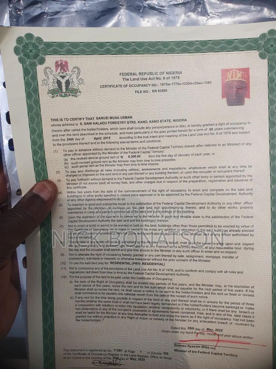 Fcda Allocation for Sale in Dawaki