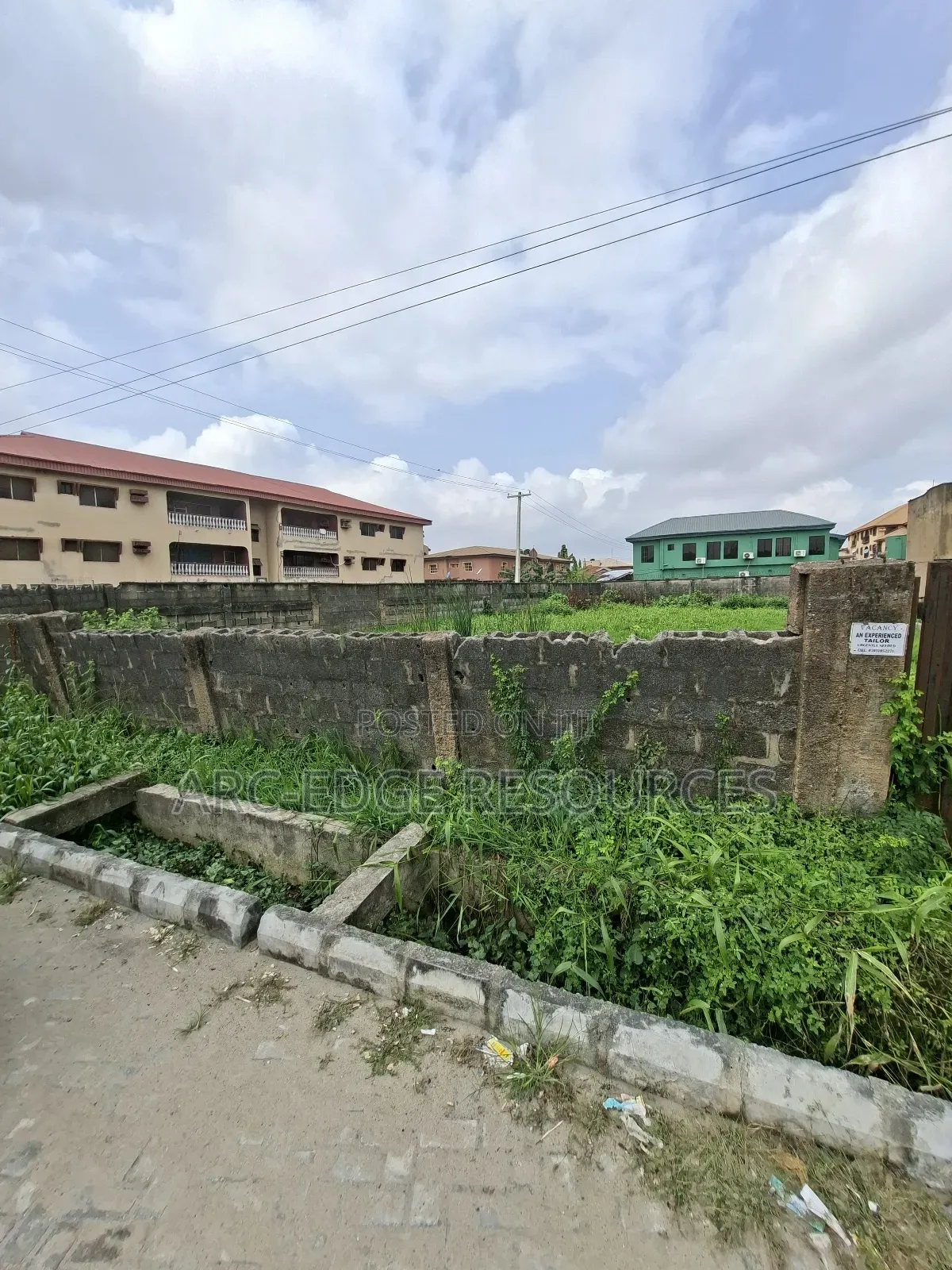 965sqm Cornerpiece Residential/Commercial Land in Ago Palace