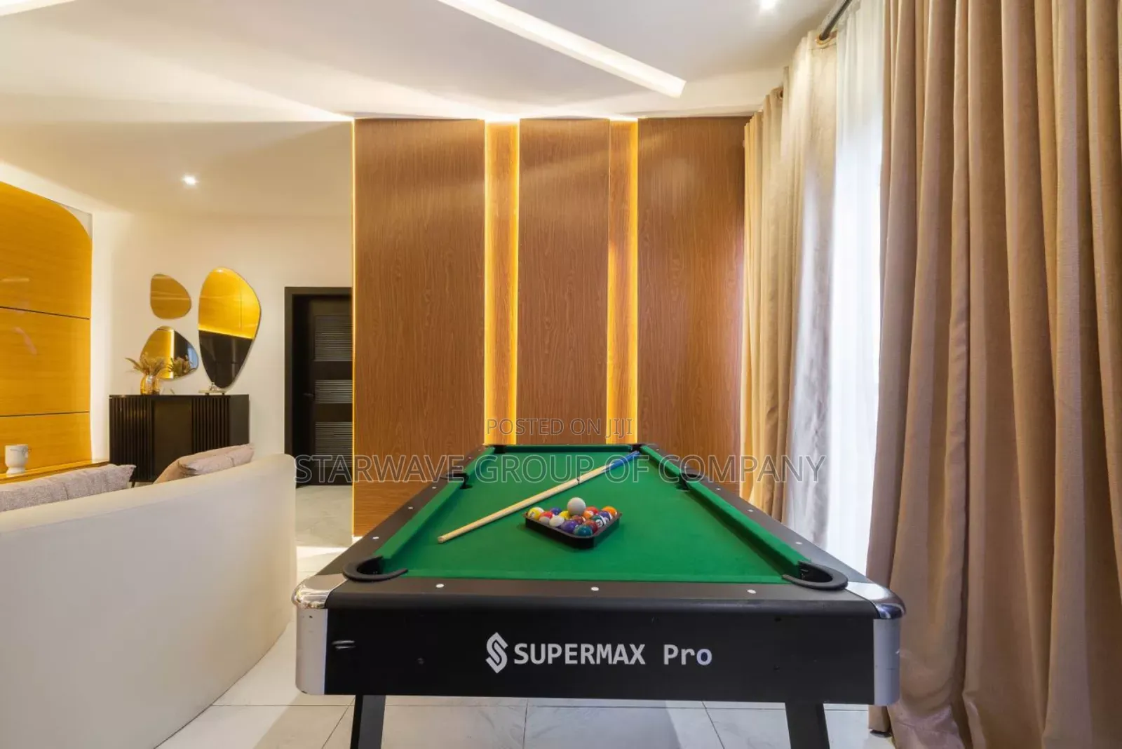 Cozy Two Bedroom Apartment With Snooker and Balcony in Lekki Phase 1