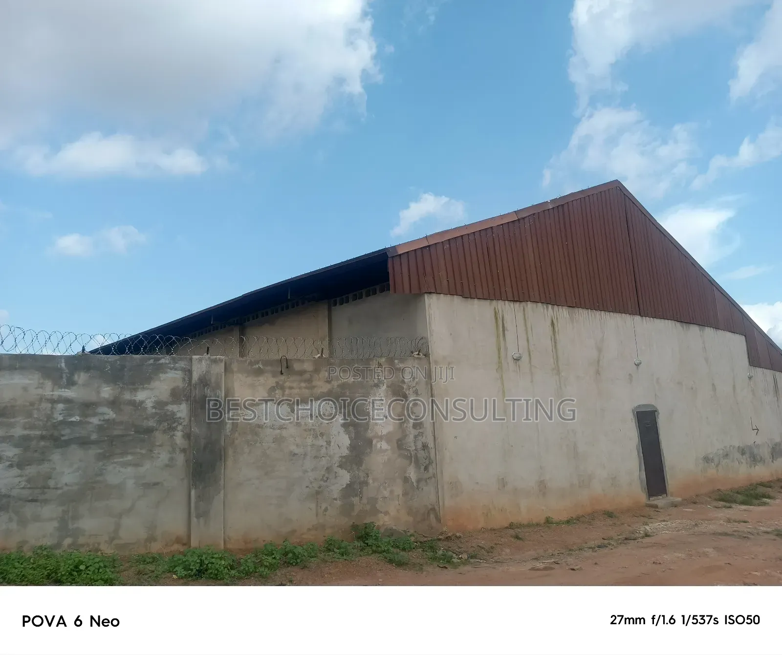 A 1000sqm Warehouse for Lease in Ibadan