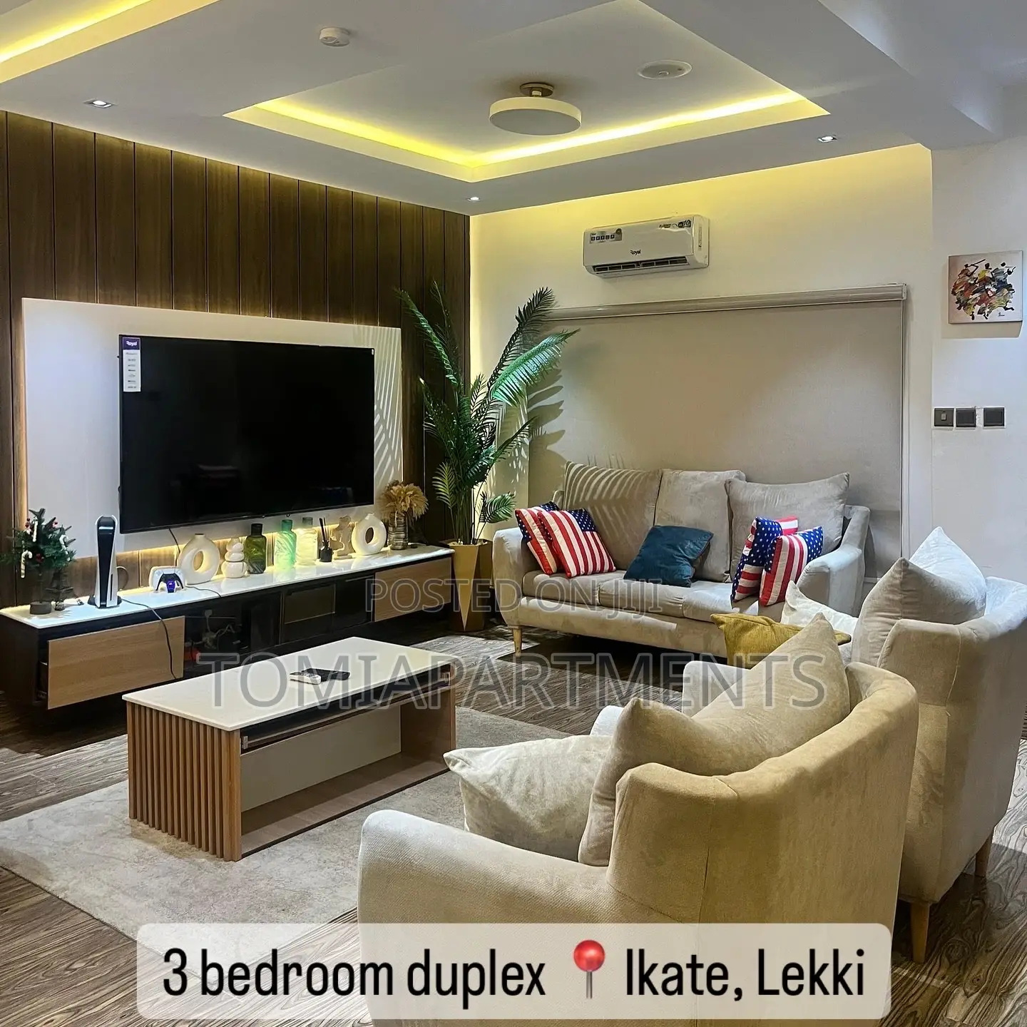 3 Bedroom Duplex Shortlet With Work Space, Pool, Ps5 Beach Access in Ikate