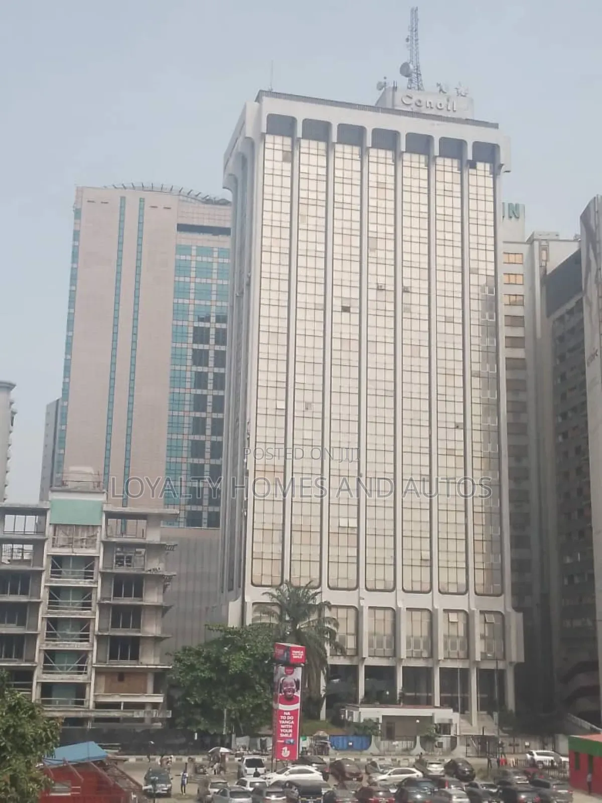 High Rise Commercial Tower of 22 Floors in Marina Lagos Island in Marina