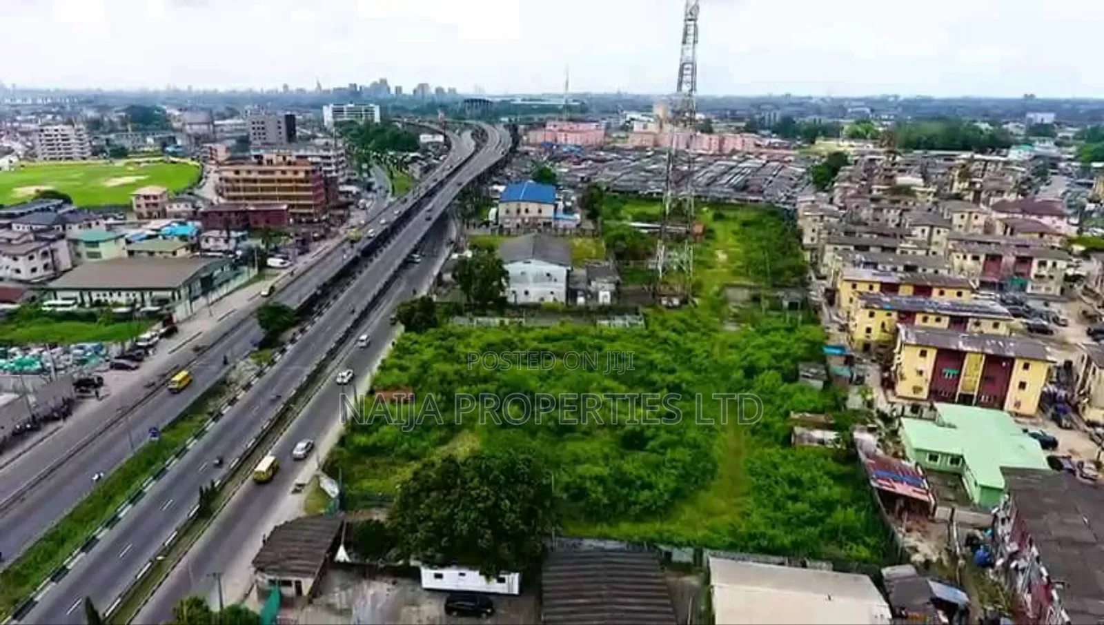 15000sqm of Land Directly Facing Express at Bode Thomas, Surulere in Surulere