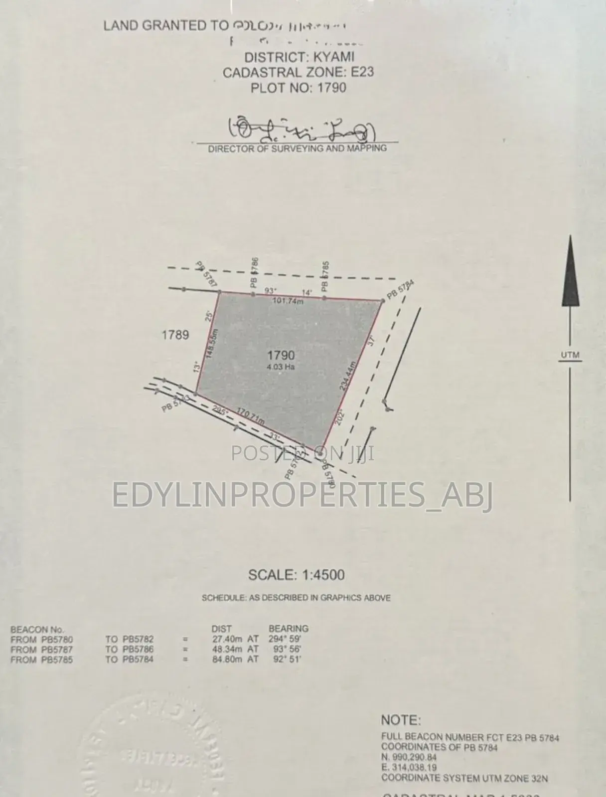 Comprehensive Development Land at Kyami District. FCT Abuja in Lugbe District