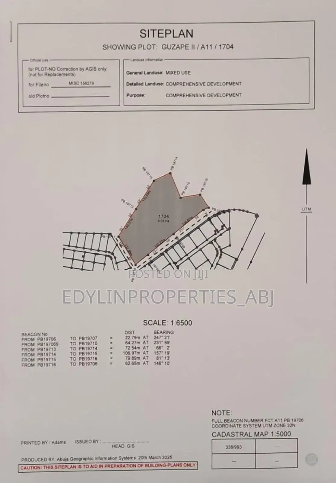 Fcda R of O Mixed Use Land at Guzape 2 in Lugbe District