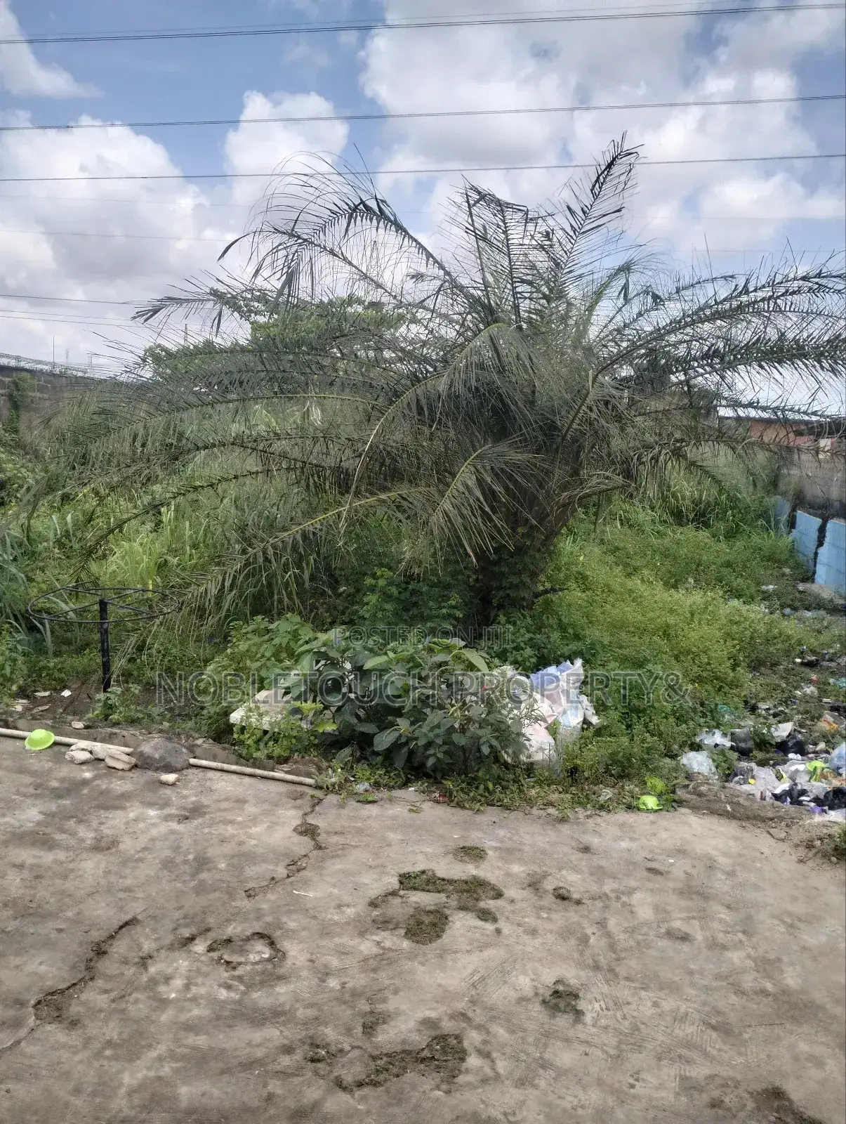 Dry Table Land With 4-Shops at Oluwaga Ipaja Ayobo Lagos in Ipaja