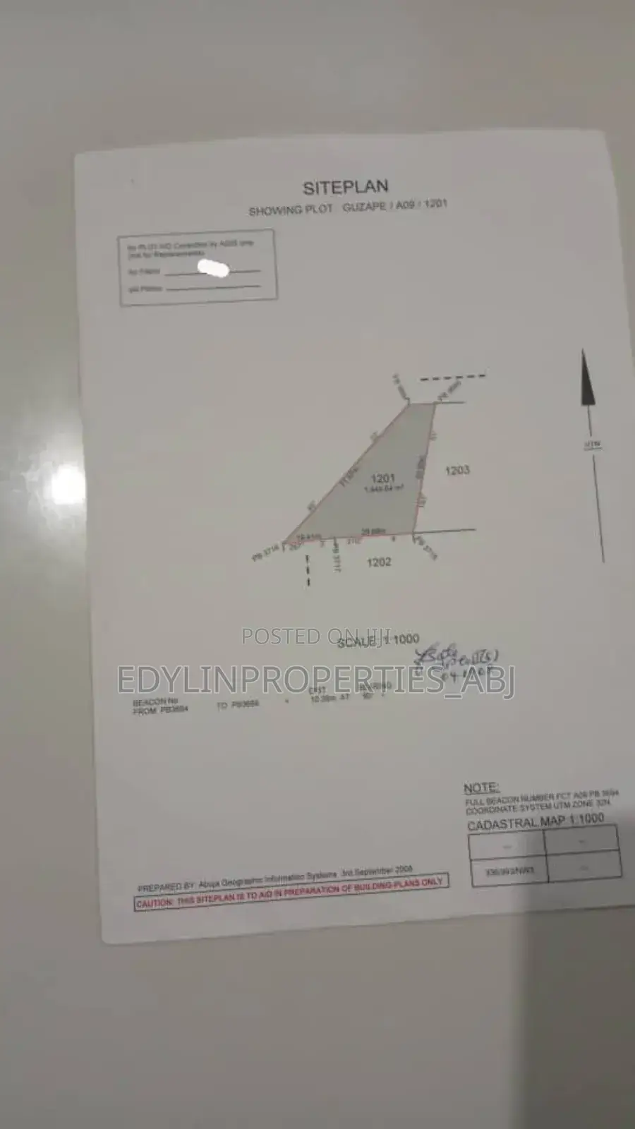C of O and R of O Residential Land at Guzape Main. FCT Abuja in Guzape District