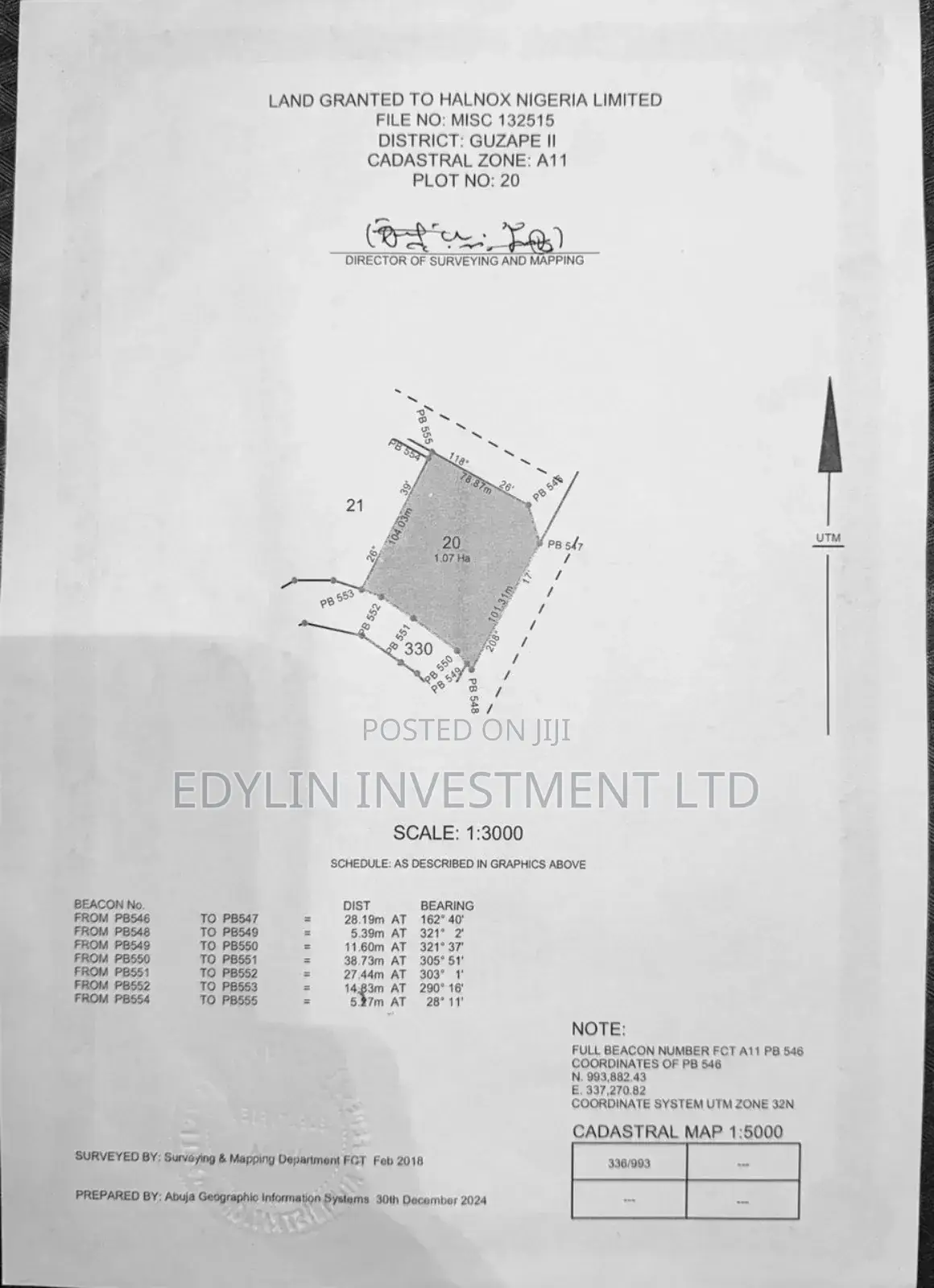 Commercial Land at Guzape Ii in Guzape District