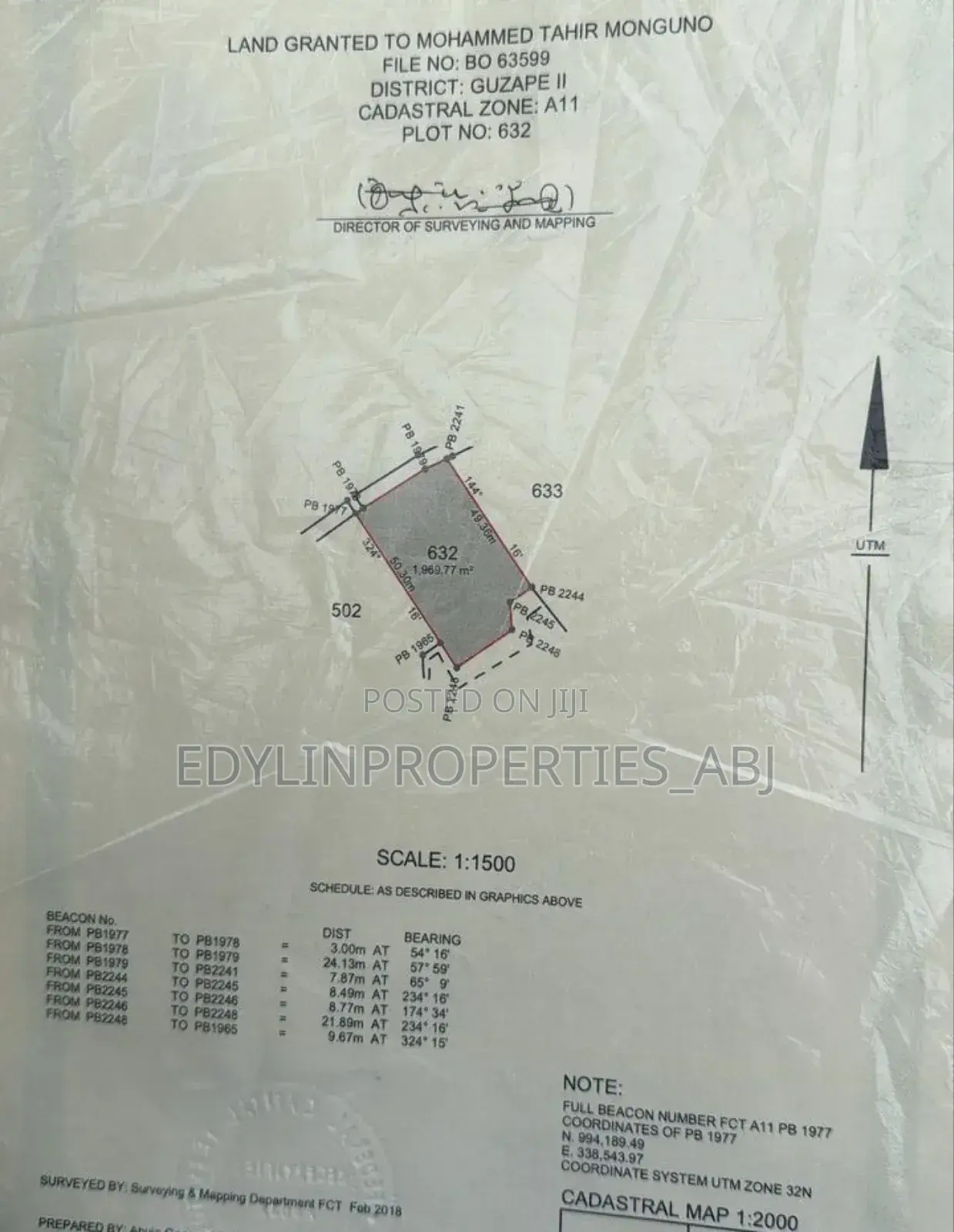 C of O Residential Land at Guzape Iii. FCT Abuja in Guzape District