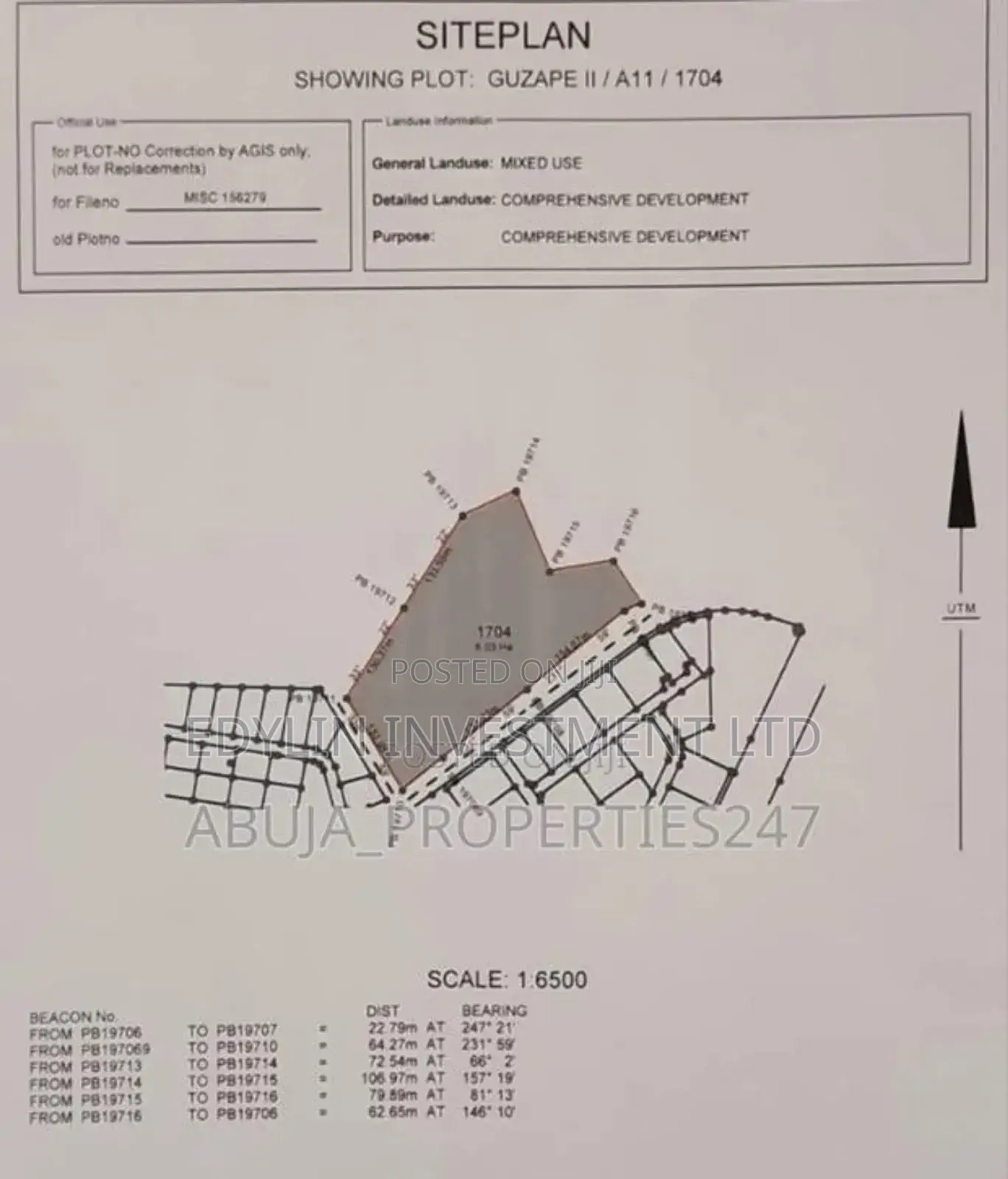 Fcda R of O Mixed Use Land at Guzape 2 in Lugbe District