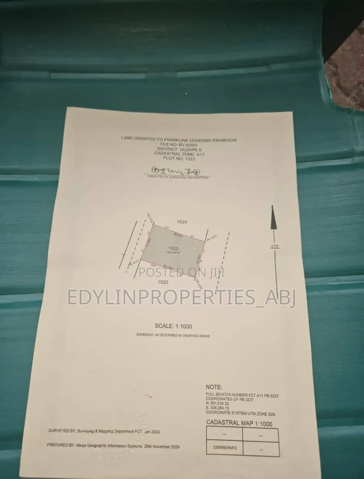 Residential Land at Guzape Ii. FCT Abuja in Guzape District