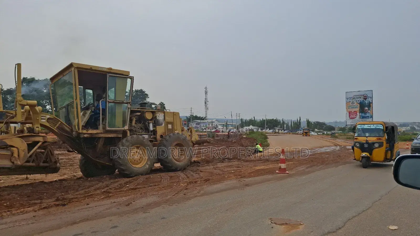 A Road Construction to an Fcda C of O Land at Apo Wassa in Wasa