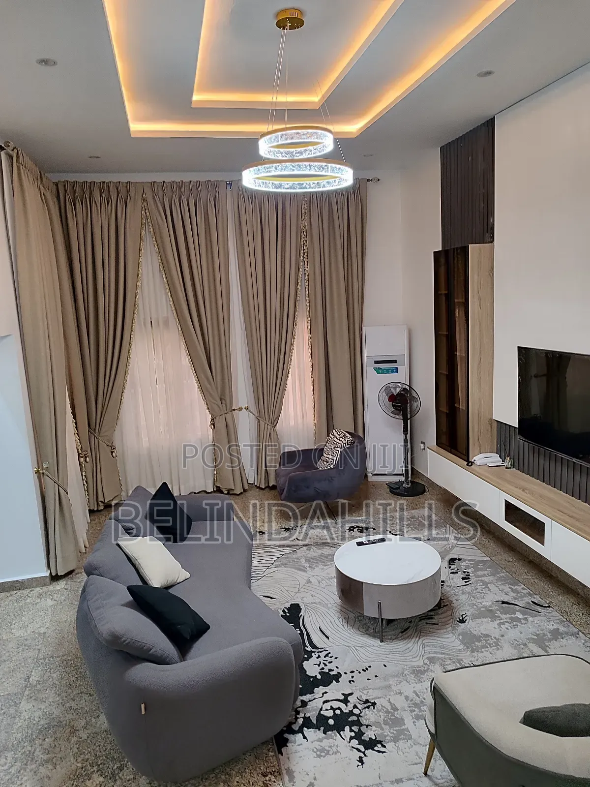 Furnished 5bdrm Townhouse / Terrace in Guzape District for rent in Guzape District