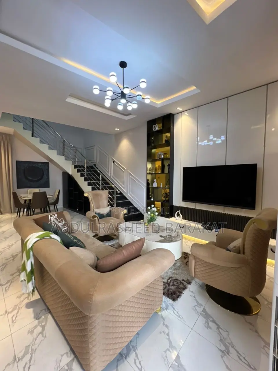 Luxury 4 Bedroom Duplex Apartment With Balcony in Ajah
