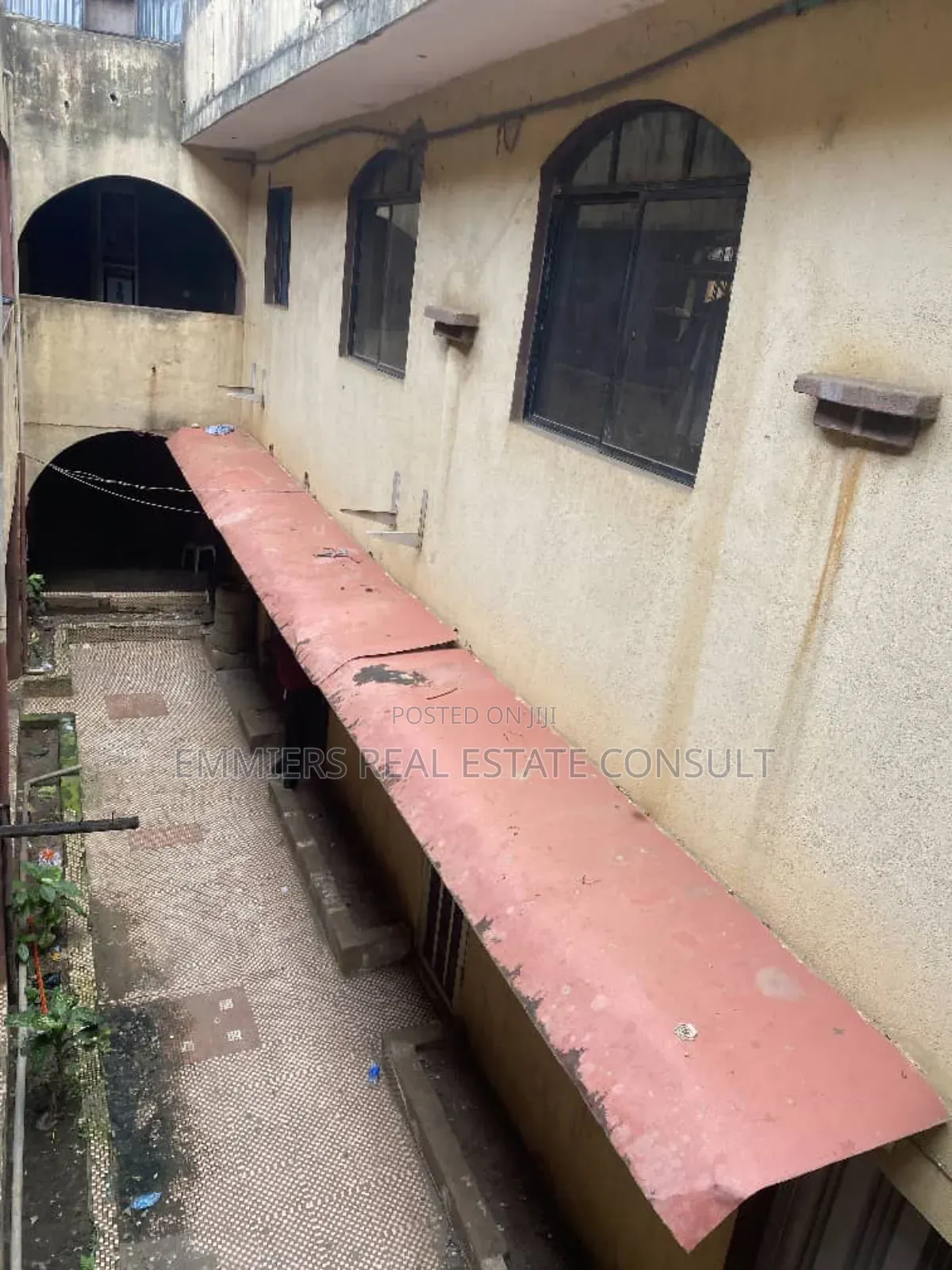 A Commercial Complex Building Facing The Road At Egbeda, Lagos. in Egbeda