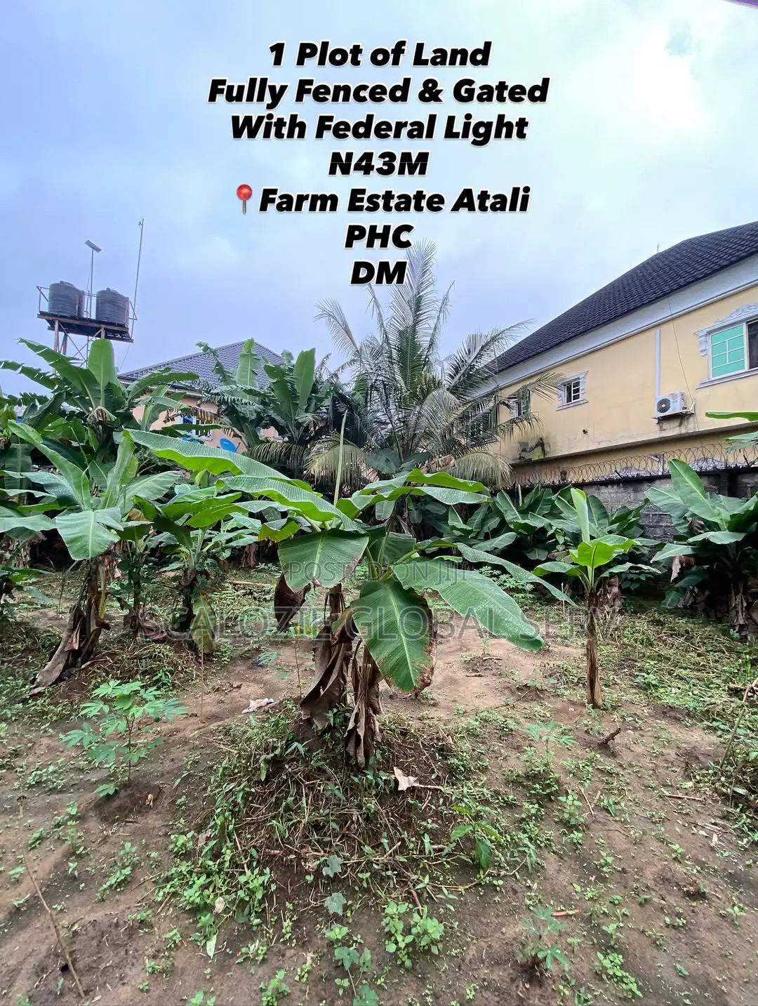 1 Plot of Land Fully Fenced Gated With Constant Electricity Secure in Port-Harcourt