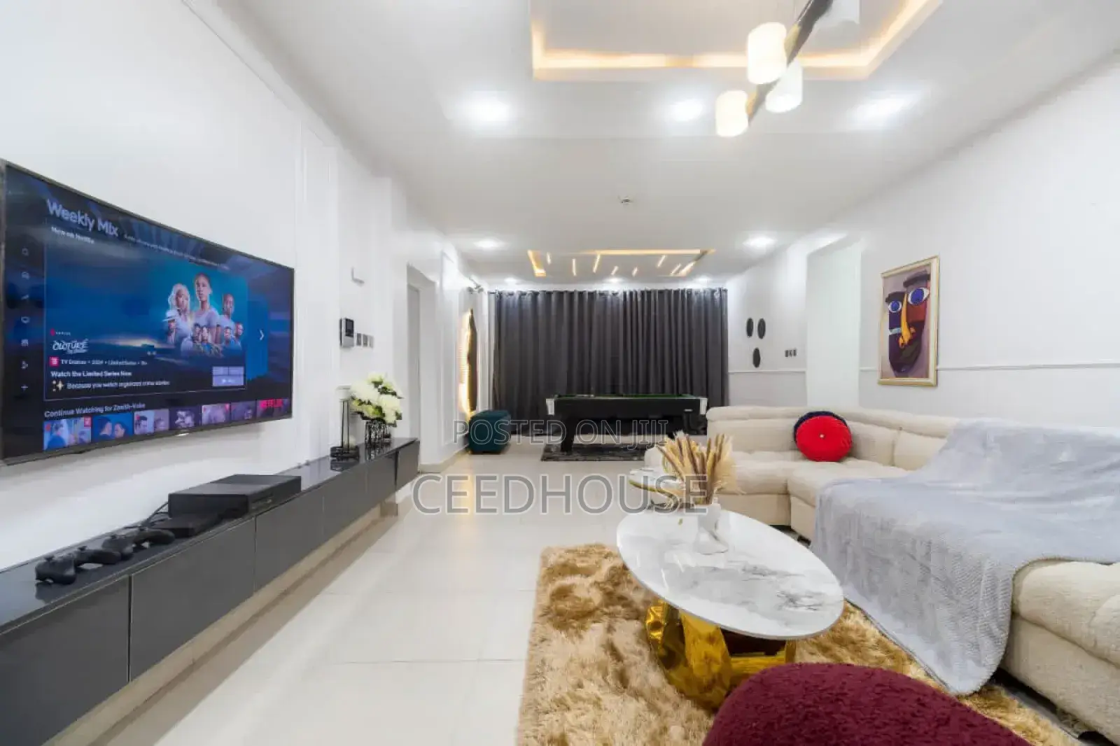 Luxurious 3 Bedroom Apartment With Snooker and Ps5 in Ikate