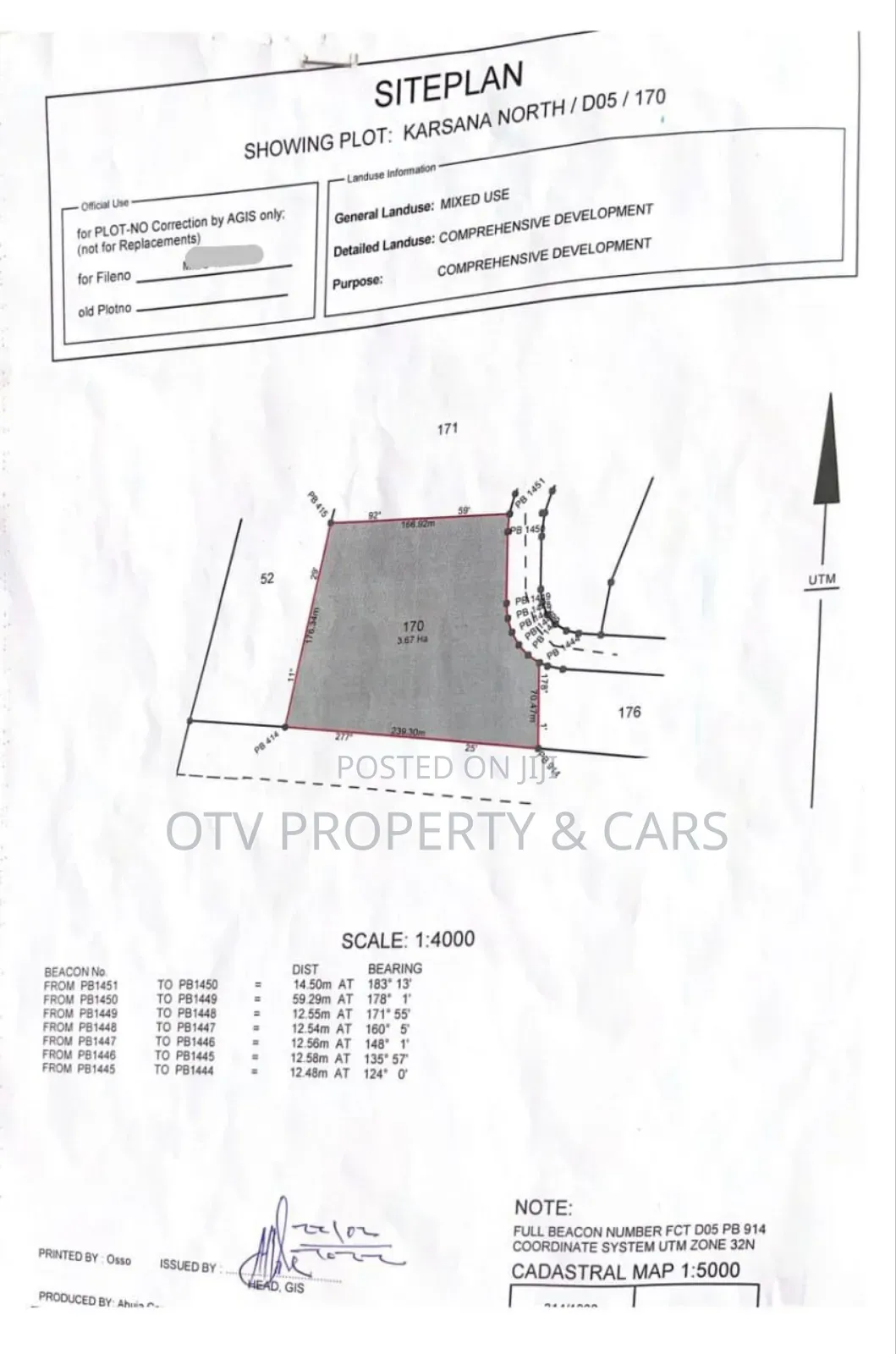 3.67 Hectares of Empty Land at Karsana Abuja in Kubwa