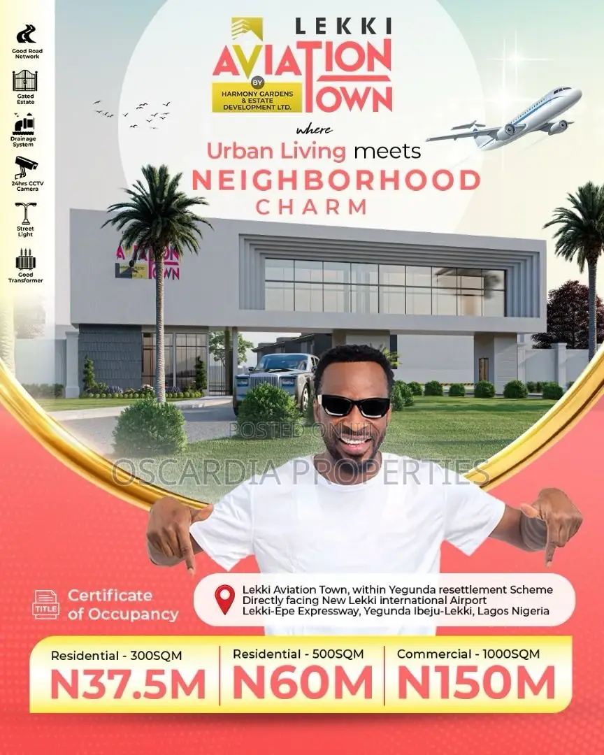Land for Sale at Lekki Epe Expressway, Facing Lekki Int Airport in Elerangbe