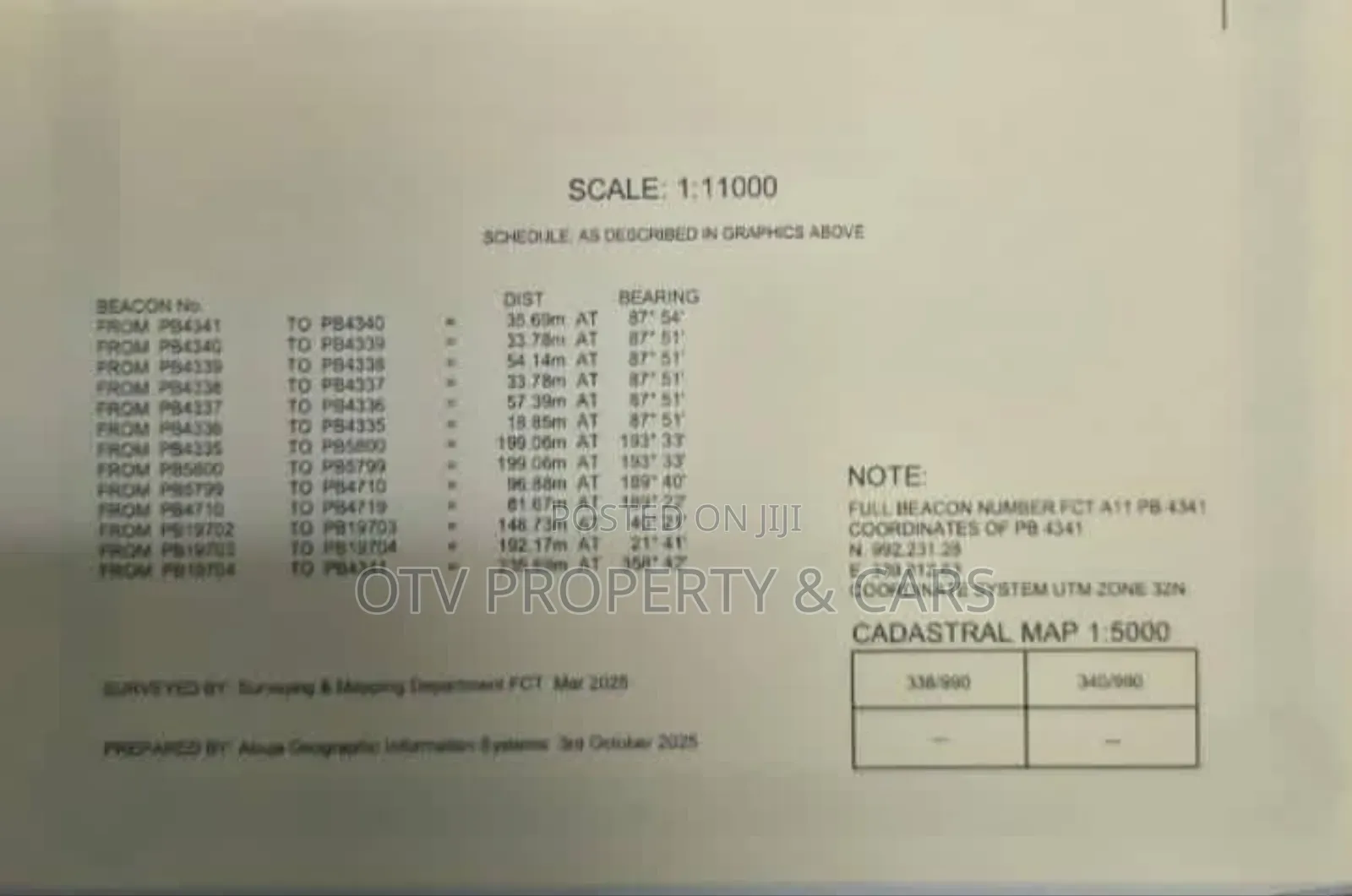 11.7 Hectare of Land for Sale at Guzape 2 in Guzape District
