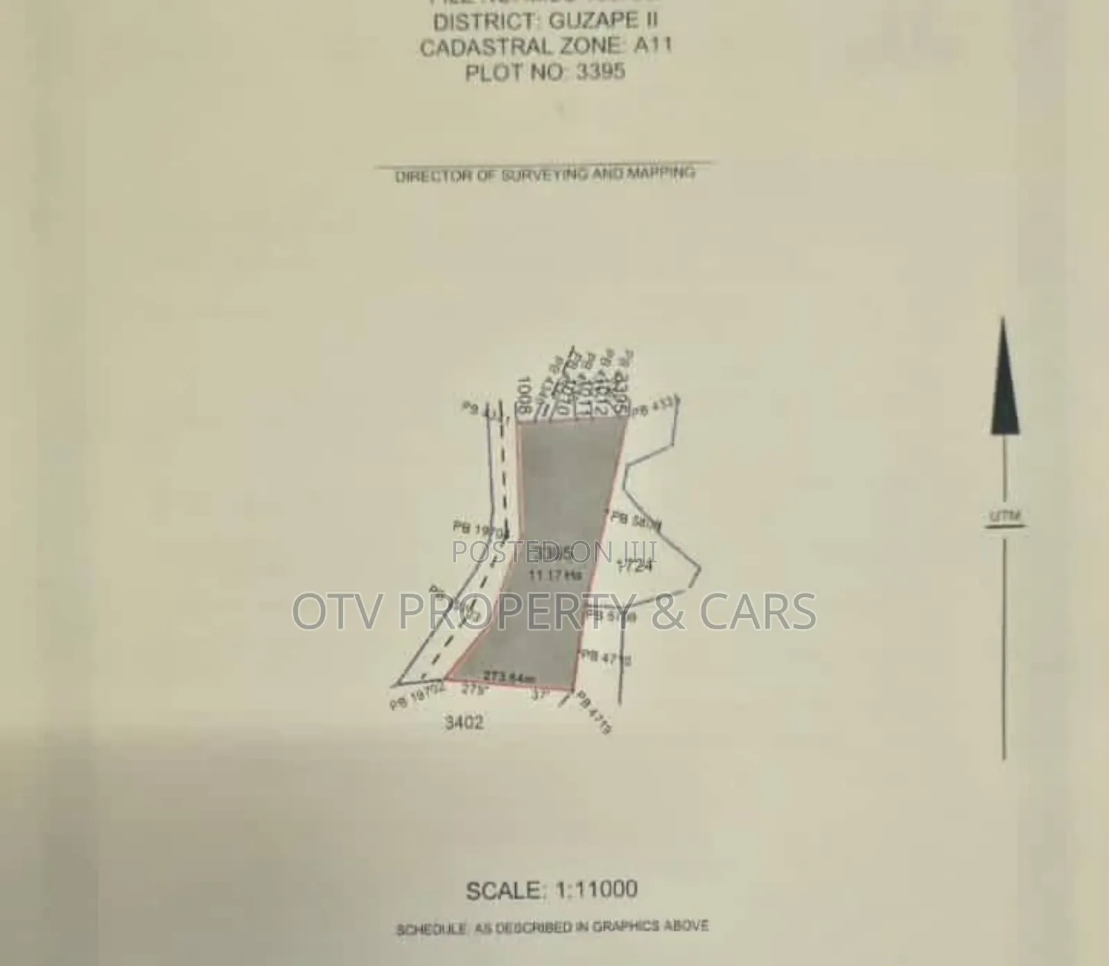 11.7 Hectare of Land for Sale at Guzape 2 in Guzape District