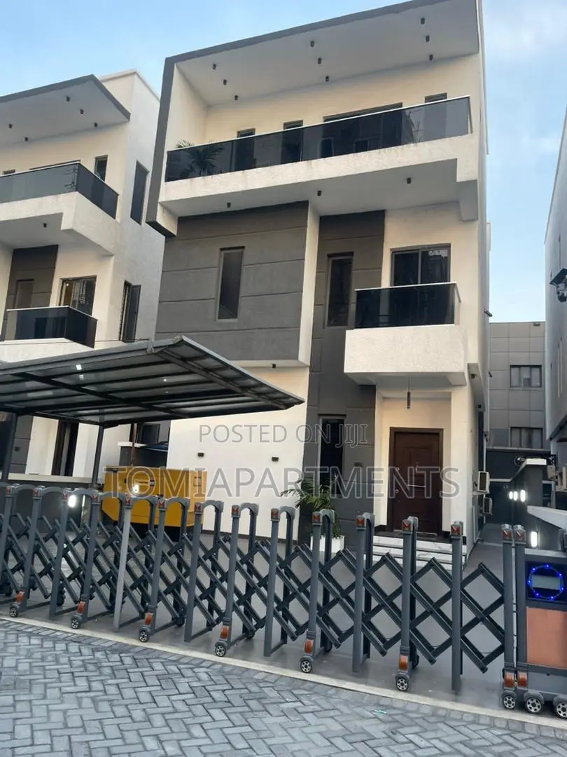Brand New 4 Bedroom Self Compound Duplex Shortlet With Cinema in Lekki in Ikate