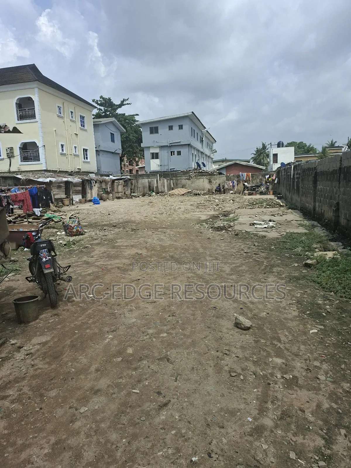 Dry Bareland Suitable for Residential/Commercial Use in Ago Palace